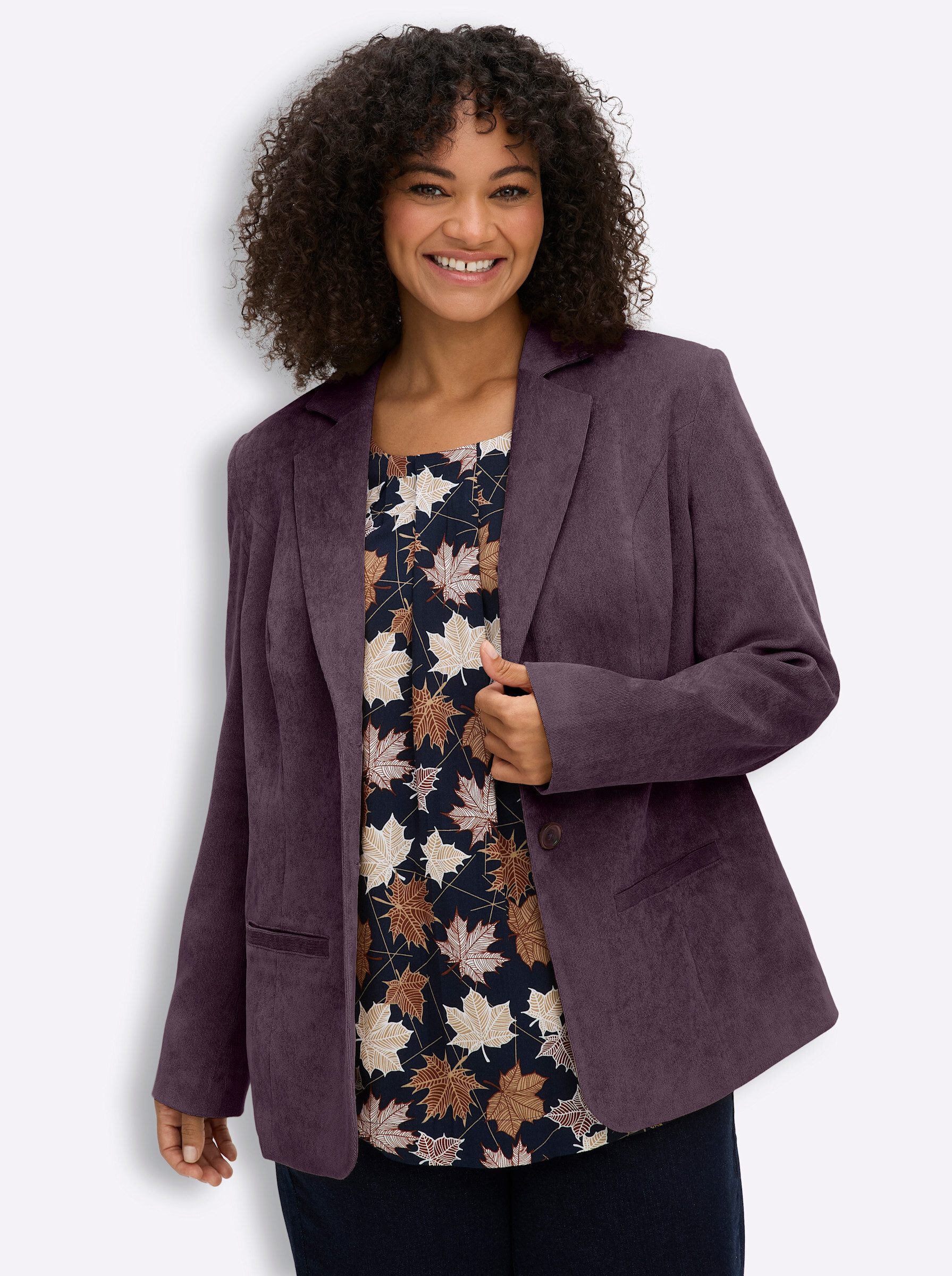 Sheego Blusenblazer Blazer Langarm