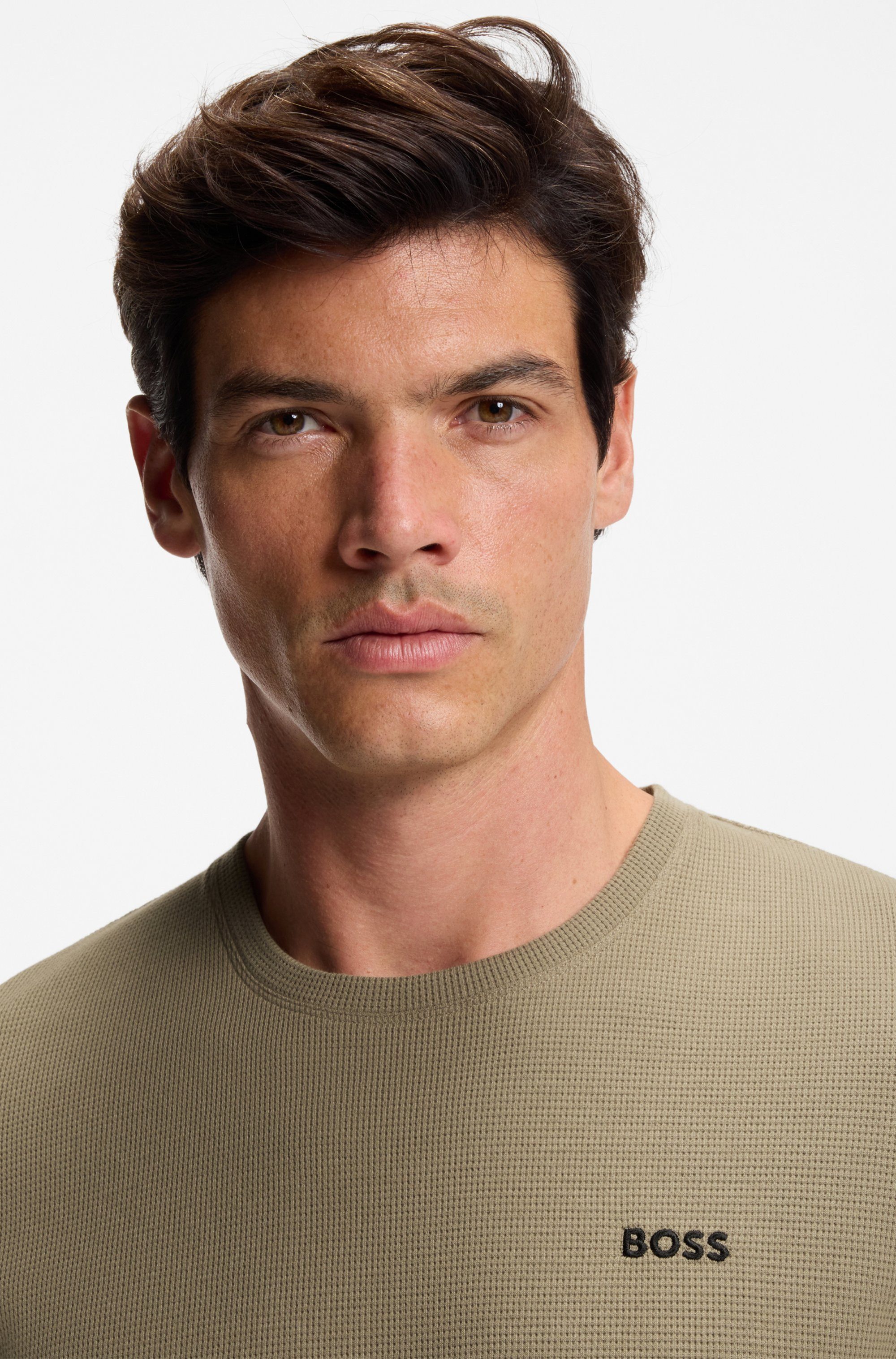 BOSS Pyjamaoberteil Waffle T-Shirt günstig online kaufen