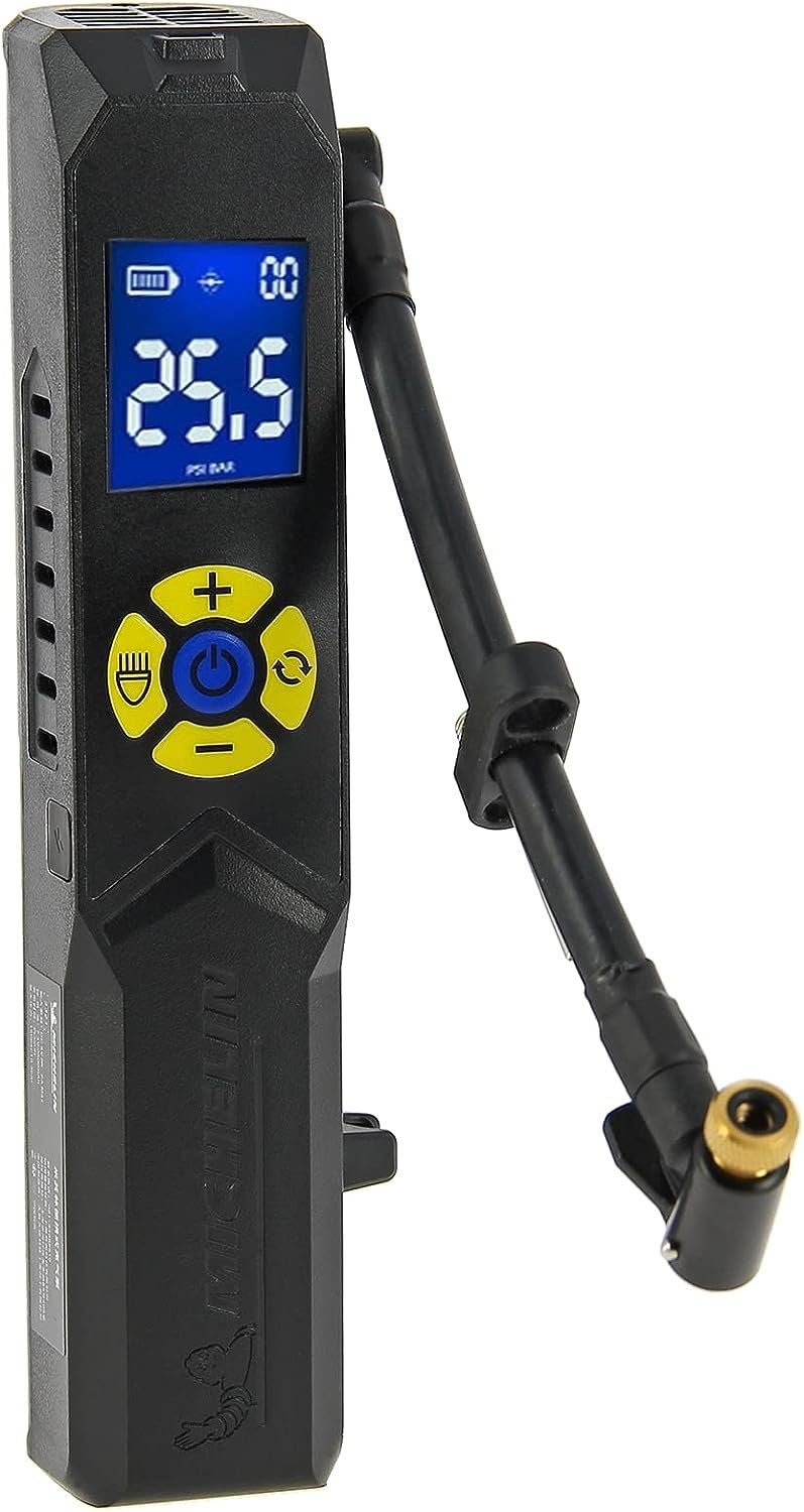 Michelin Akku-Handkompressor Mini Fahrrad 10 Bar Luftpumpe TRAGBAR Auto E-Bike Motorrad USB-C