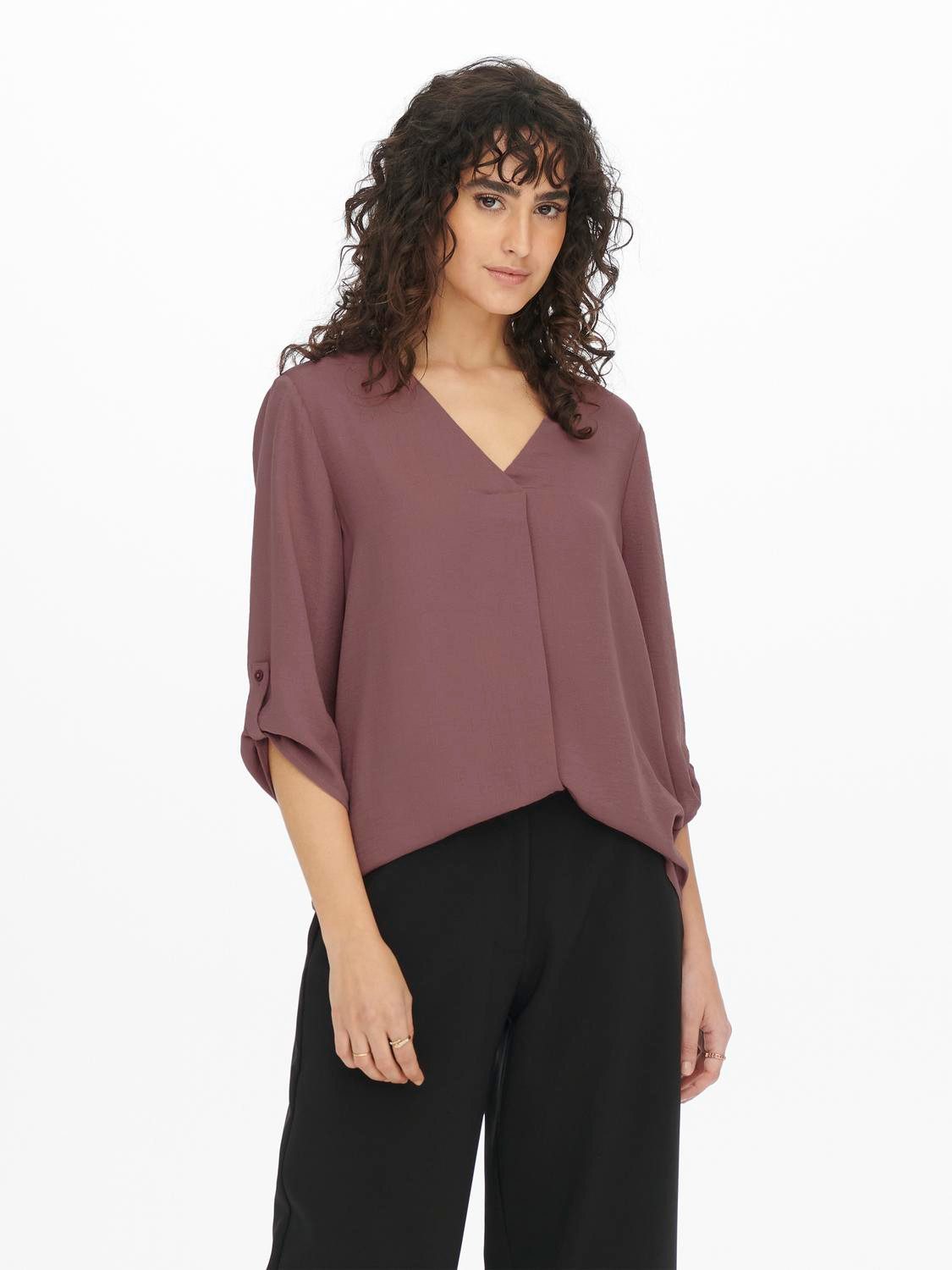 JDY 3/4-Arm-Shirt JDYDIVYA 3/4 TOP WVN NOOS