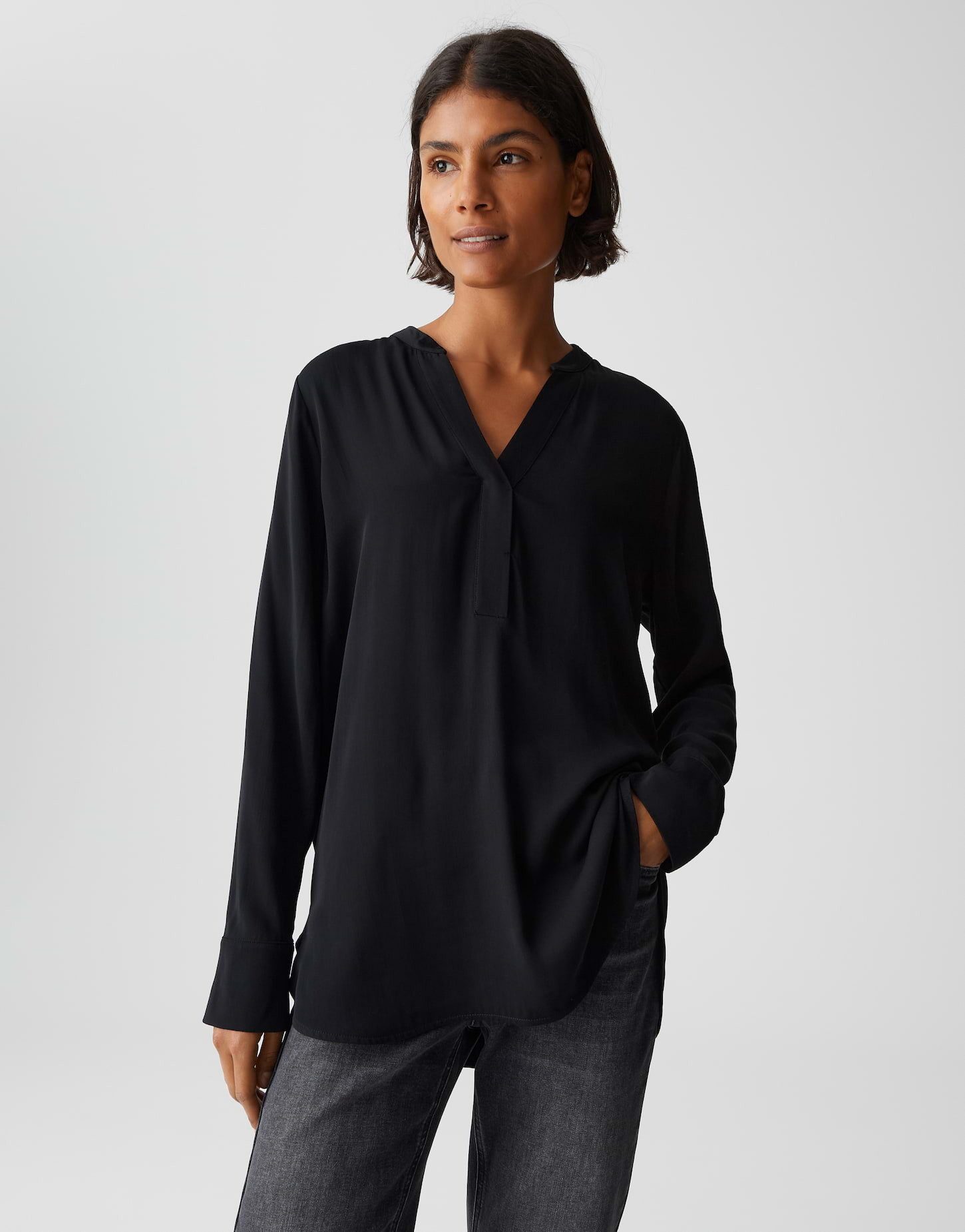 OPUS Longbluse FARGI aus fließender Viskose günstig online kaufen
