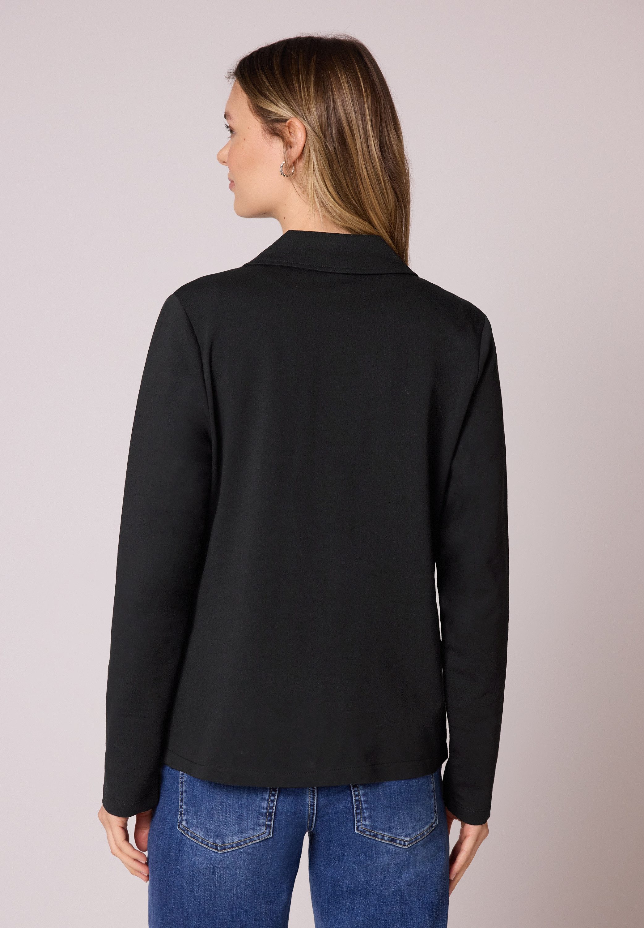 STREET ONE Sweatblazer im soften Baumwoll-Mix günstig online kaufen