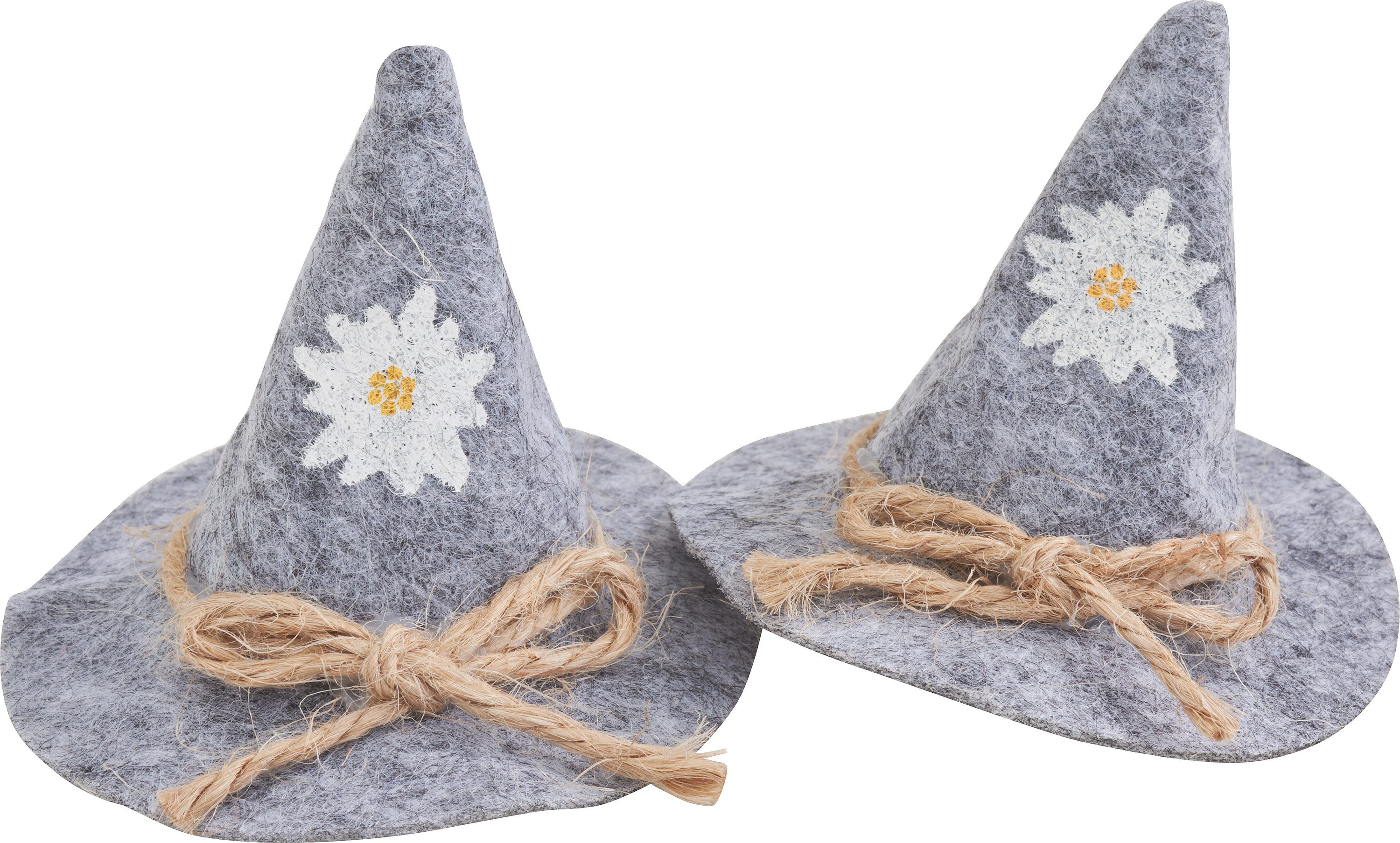 HobbyFun Dekofigur Miniatur Filzhut (2 St), 2 Stück günstig online kaufen