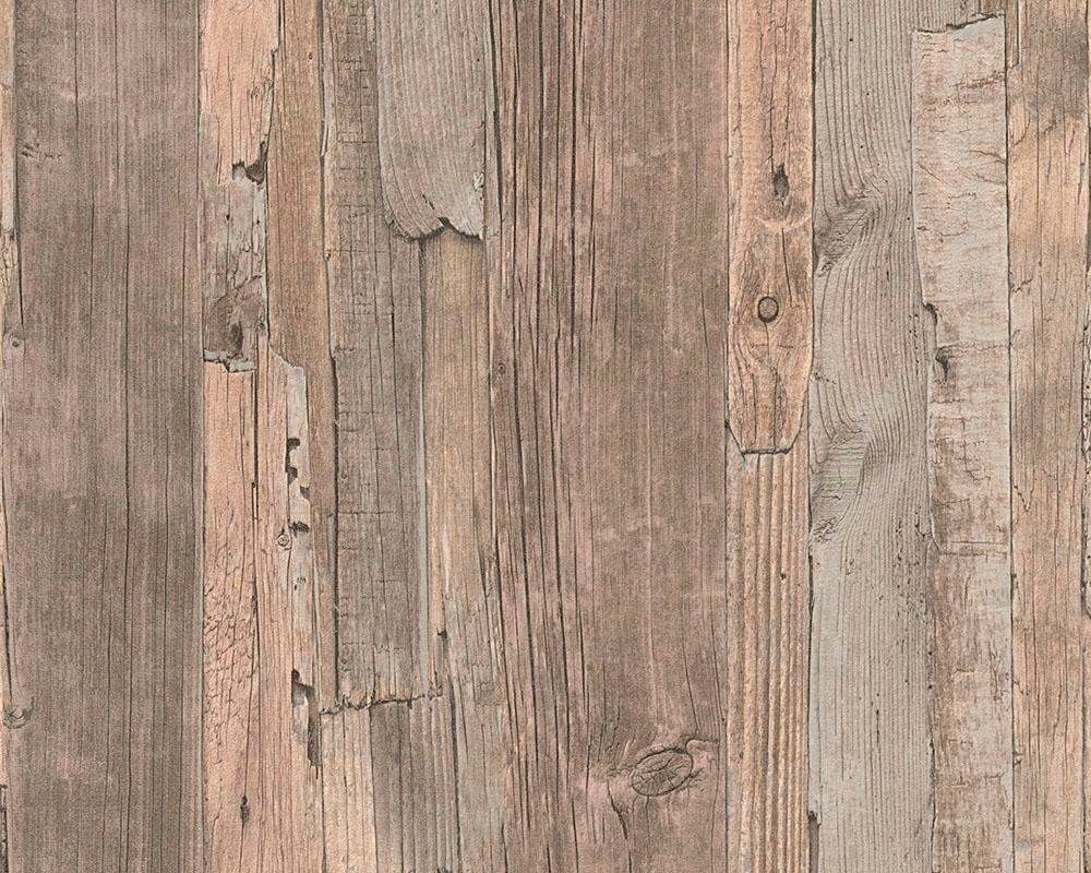 A.S. Création living walls Vliestapete Best of Wood`n Stone 2nd Edition, Holz, Tapete Landhaus beige/braun | Vinyltapeten