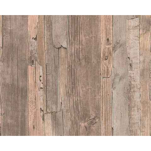 living walls Vliestapete Best of Wood`n Stone 2nd Edition, Holz, Tapete Landhaus