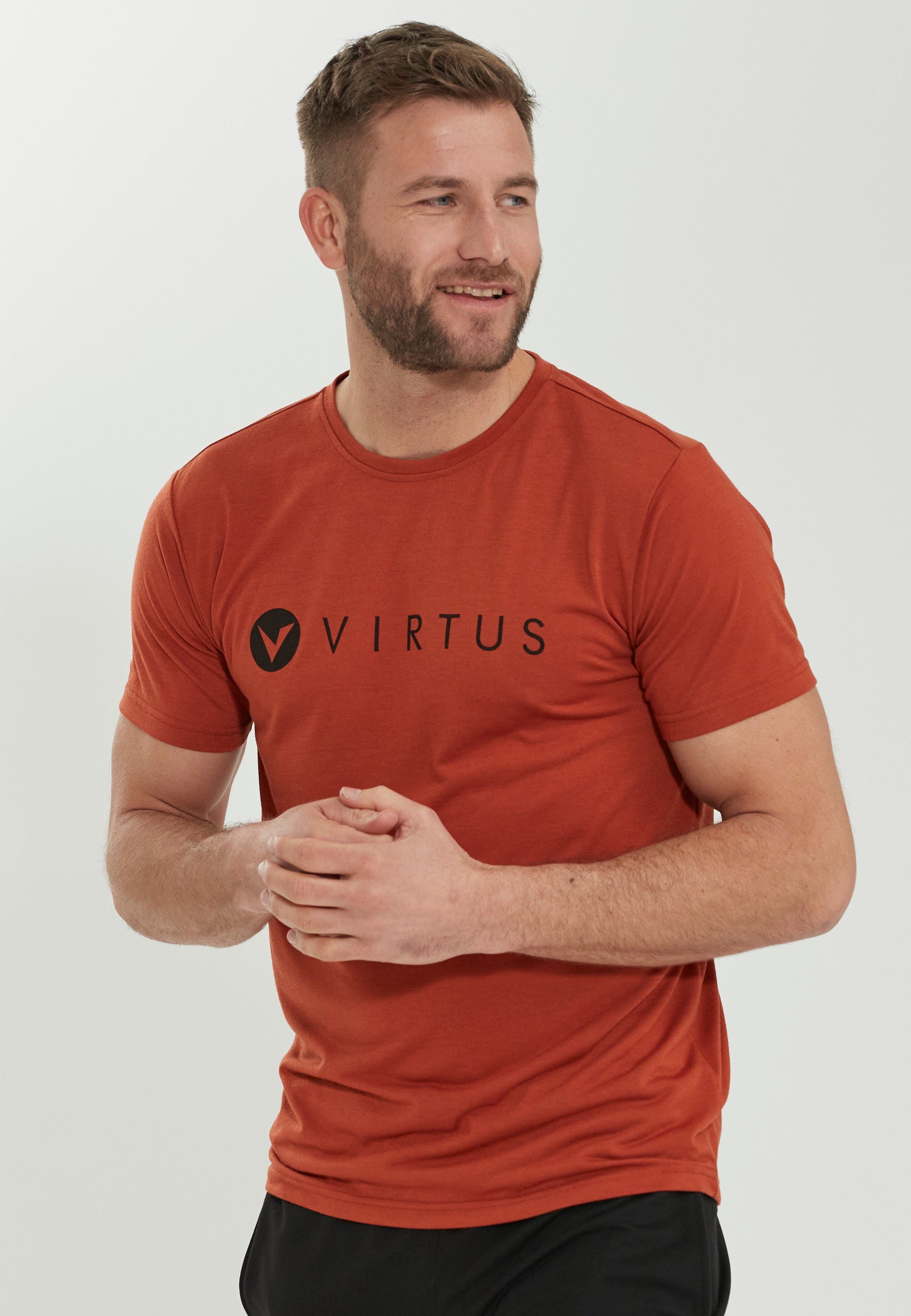 Virtus Funktionsshirt EDWARDO (1-tlg) schnell dunkelrot DRY mit trocknender QUICK Technologie