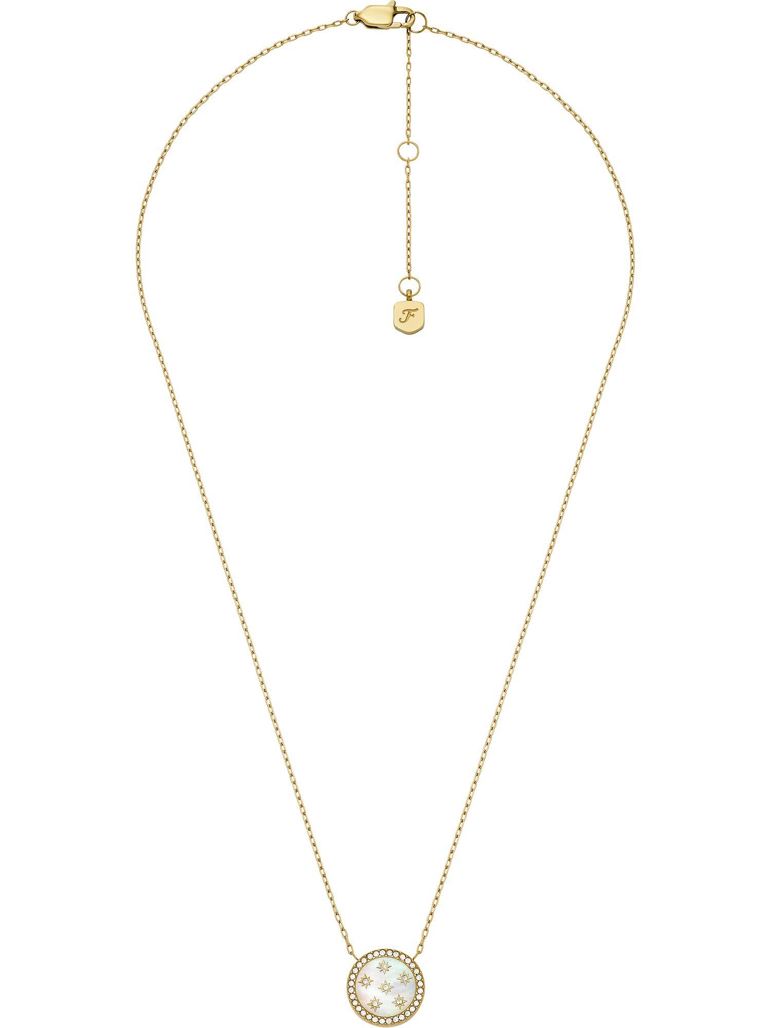Fossil Collier Fossil Damen-Kette Edelst...