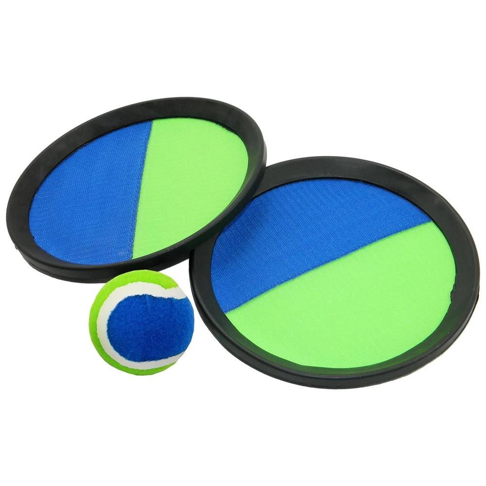 Best Sporting Beachball Magic Catch Set Klettballspiel für Garten und Strand, Klettflächen, 40-mm-Ball, große Fangschläger, sofort spielbereit