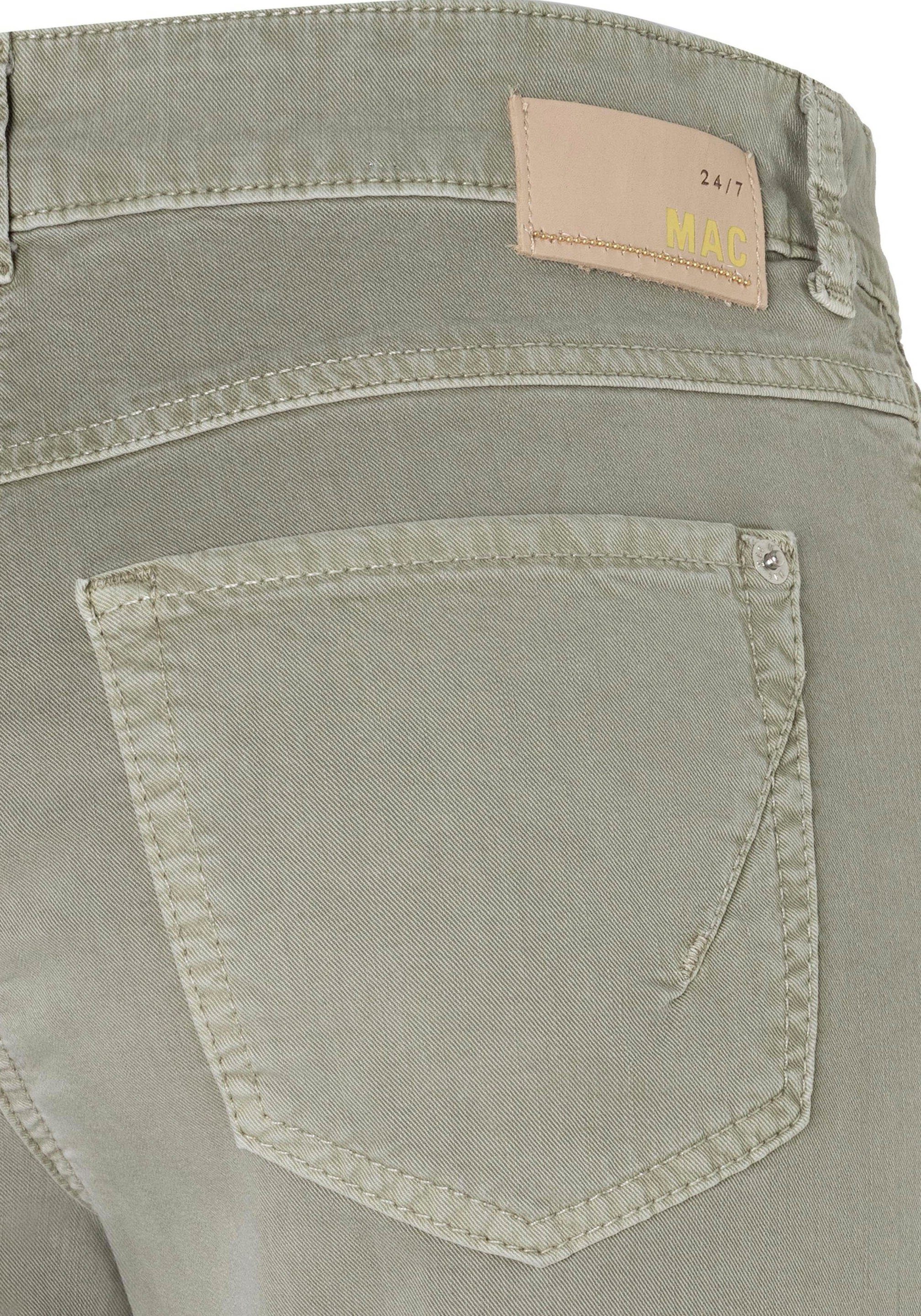 light Angela MAC Schmal geschnitten khaki Stretch-Jeans