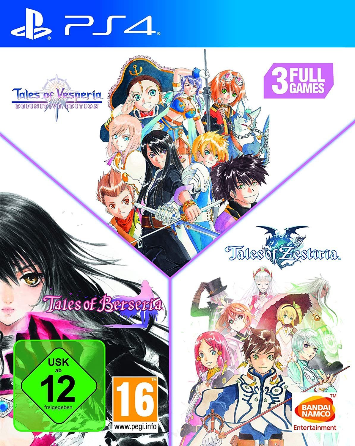 PS4 Tales of: Vesperia + Berseria + Zestiria PlayStation 4