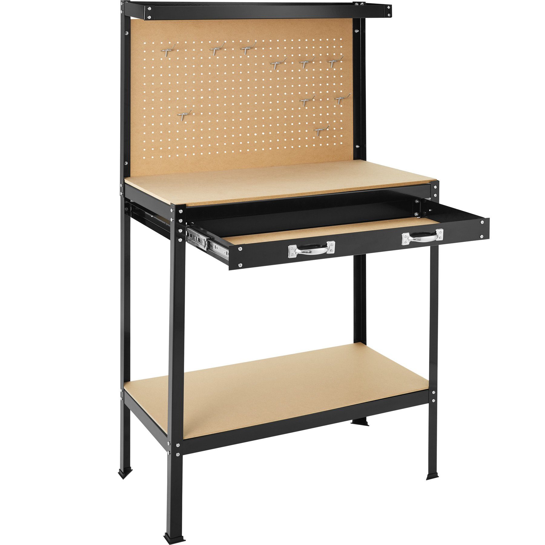 tectake Werkbank, mit Lochwand