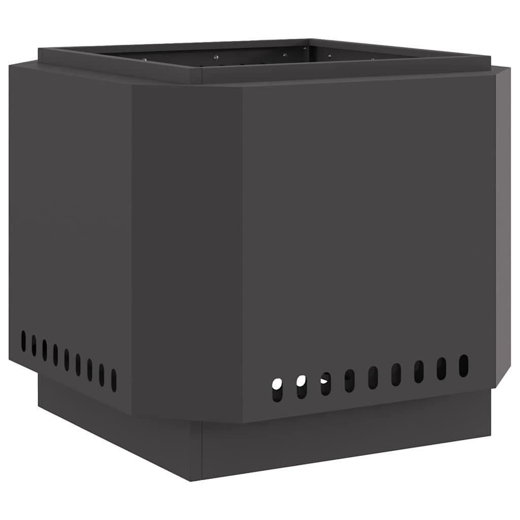 vidaXL Feuerstelle Rauchfreier Feuerkorb Schwarz 58 x 58 x 51 cm, (1-St)