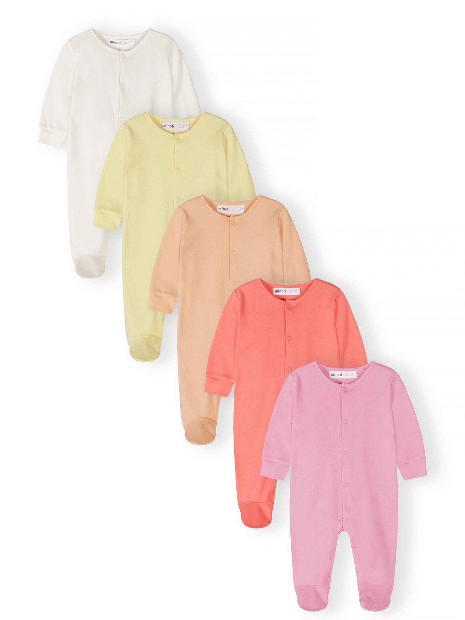 MINOTI Strampler aus Baumwolle, für Mädchen (5-er Pack)