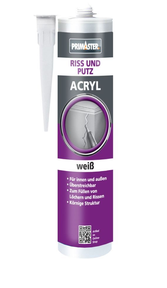 Primaster Silikon Primaster Riss und Putz-Acryl weiß 310 ml günstig online kaufen