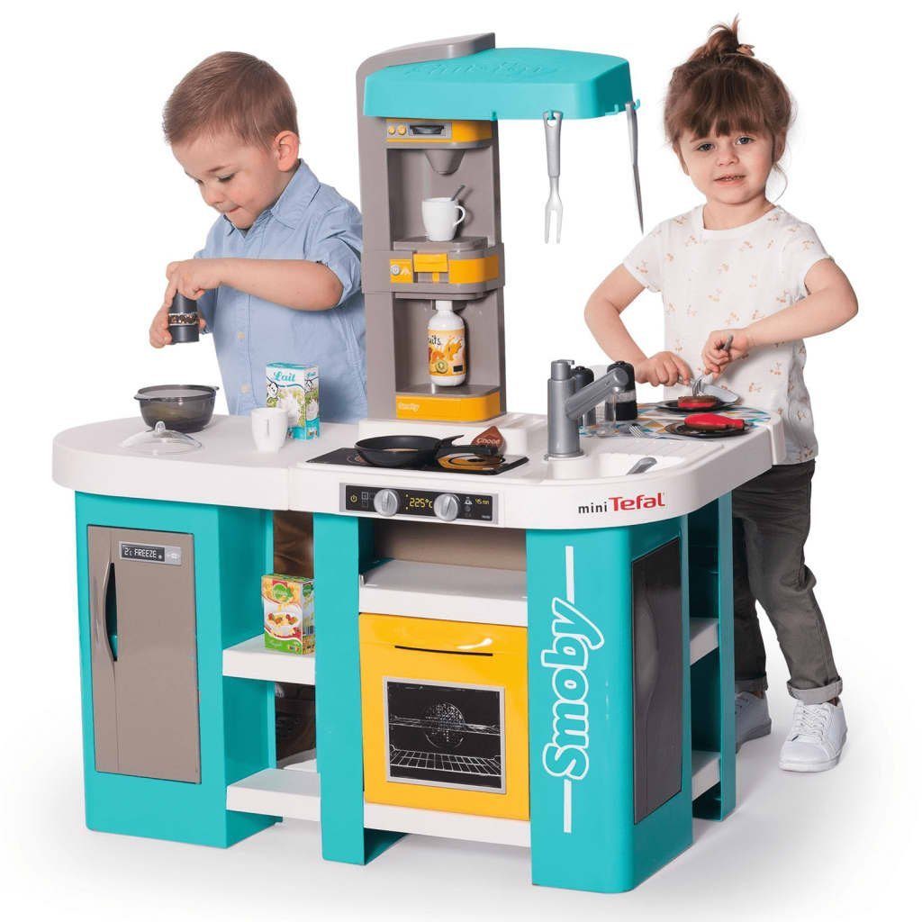 Smoby Spielküche »Play Studio Küche XL Tefal Bubble Blau 5x61,5x99 cm«  online kaufen | OTTO