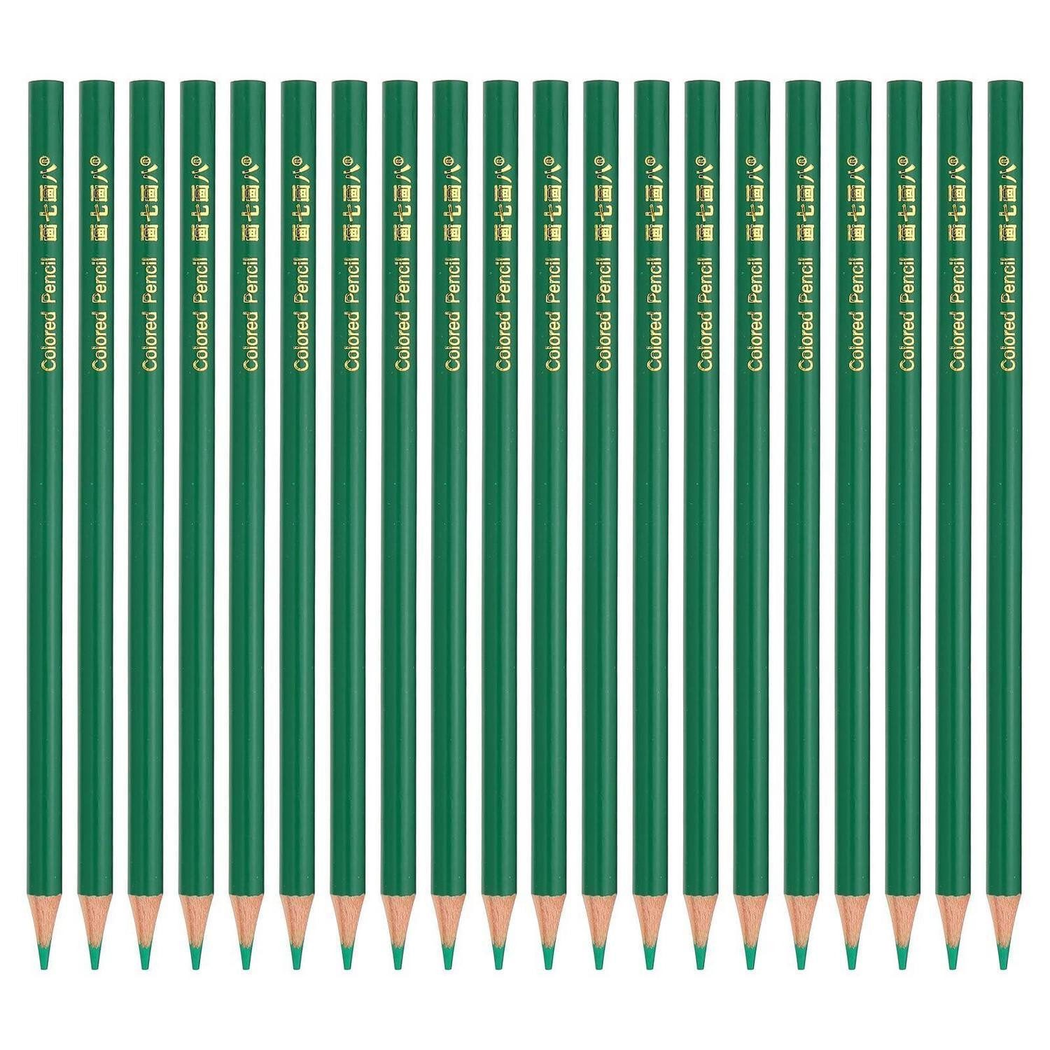 LuxusKollektion Buntstift Buntstift-Set Grün 20 Stück Ölbuntstifte