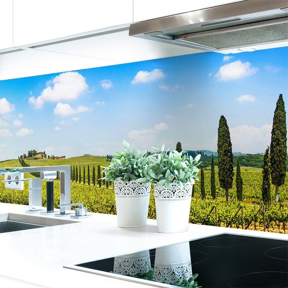 DRUCK-EXPERT Küchenrückwand Küchenrückwand Provence Premium Hart-PVC 0,4 mm selbstklebend