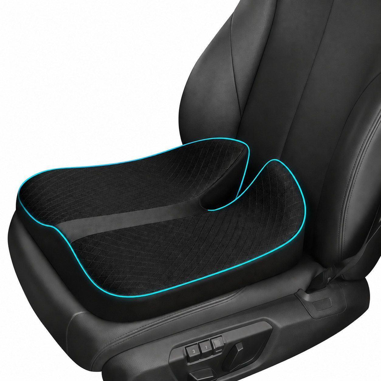 GLIESE POWER Sitzkissen orthopädisch für Auto – Memory-Schaum, Ischias-Entlastung, rutschfest, Memory-Schaum, rutschfest & schmerzlindernd.
