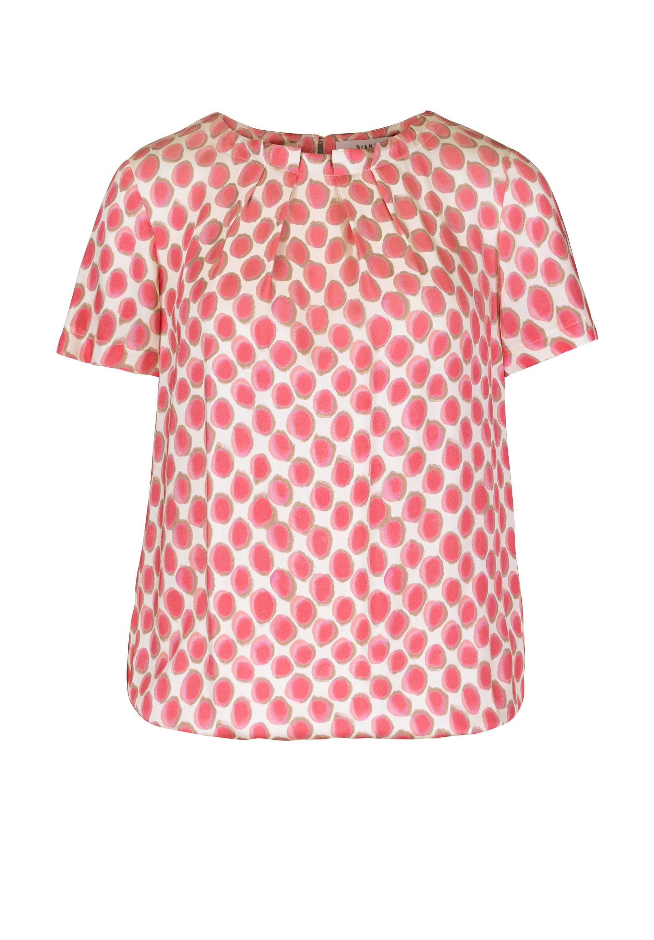bianca Druckbluse DARIN mit grafischem Punkt-Dessin in Trendfarbe günstig online kaufen