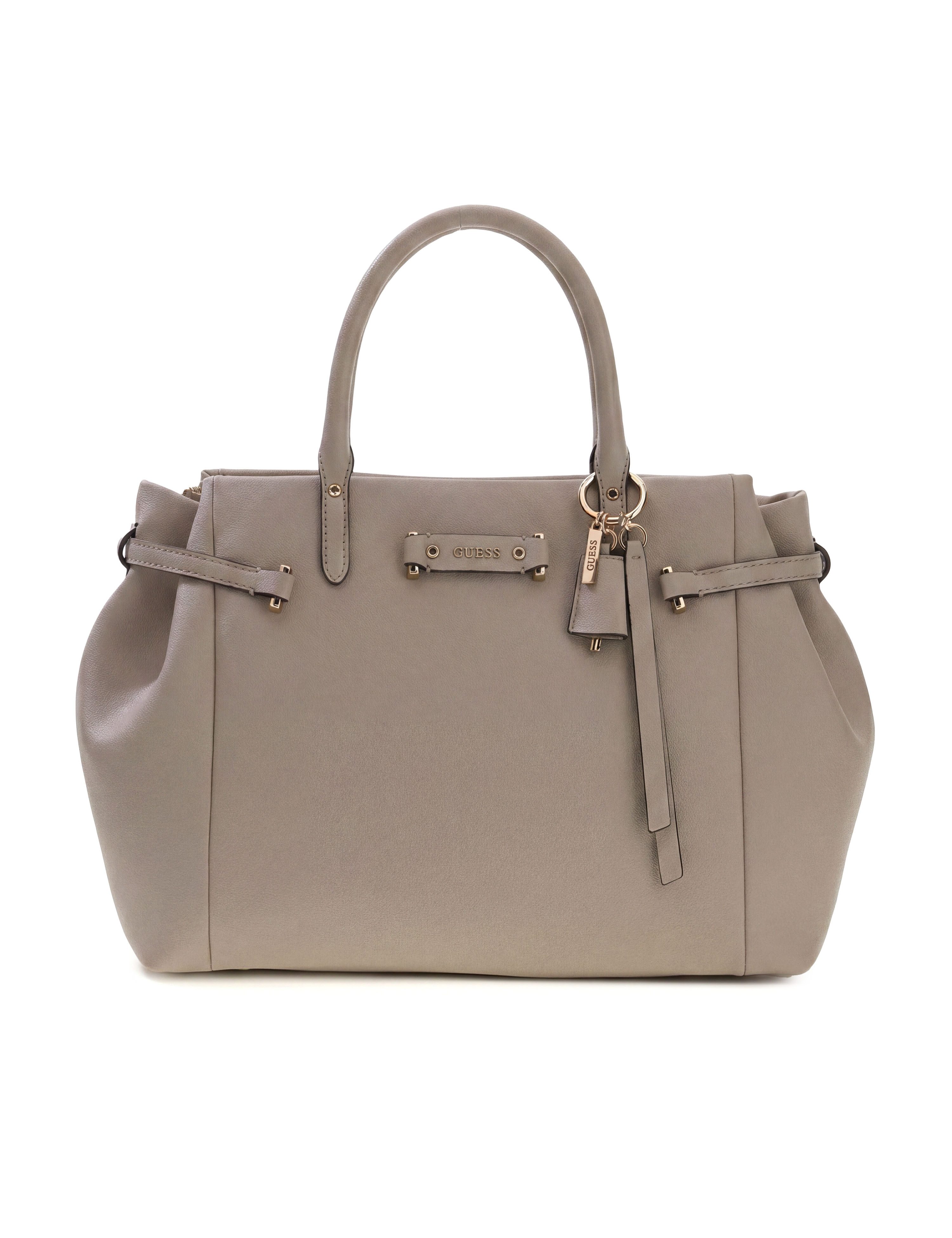 Guess Umhängetasche DOROTHY GIRLFRIEND SATCHEL (Set, Abnehmbarer Schlüsselanhänger), Damen Henkeltasche, Beuteltasche mit abnehmbarem Schlüsselanhänger