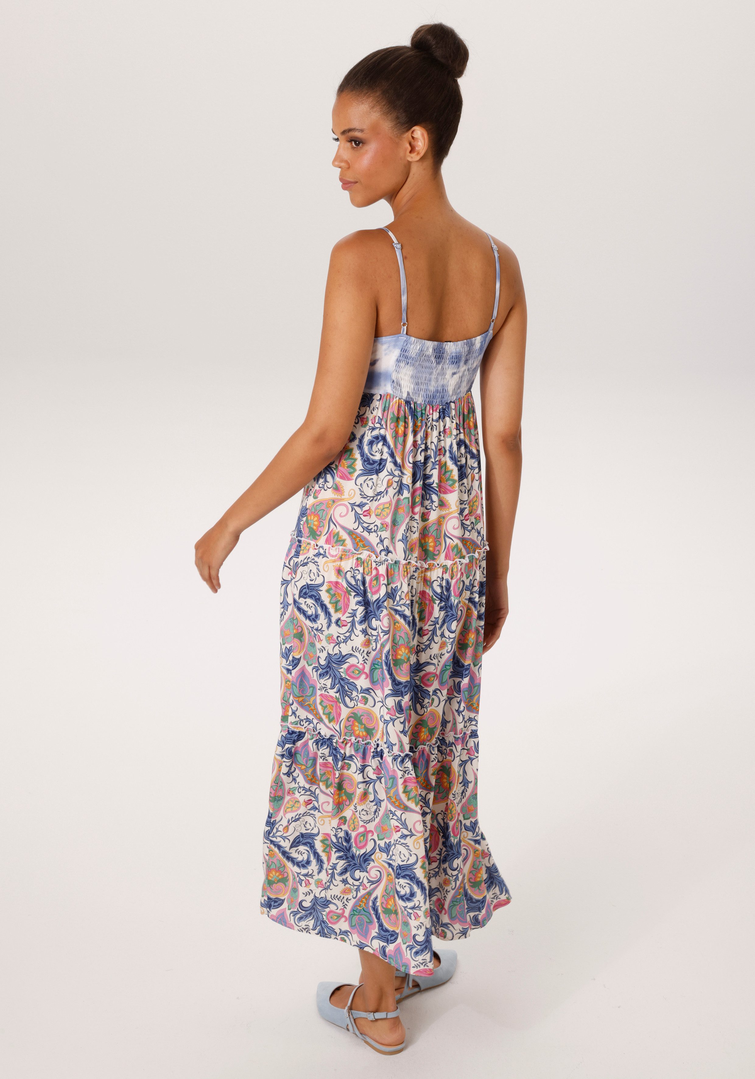 Aniston CASUAL Sommerkleid im trendigen Muster-Mix - NEUE KOLLEKTION