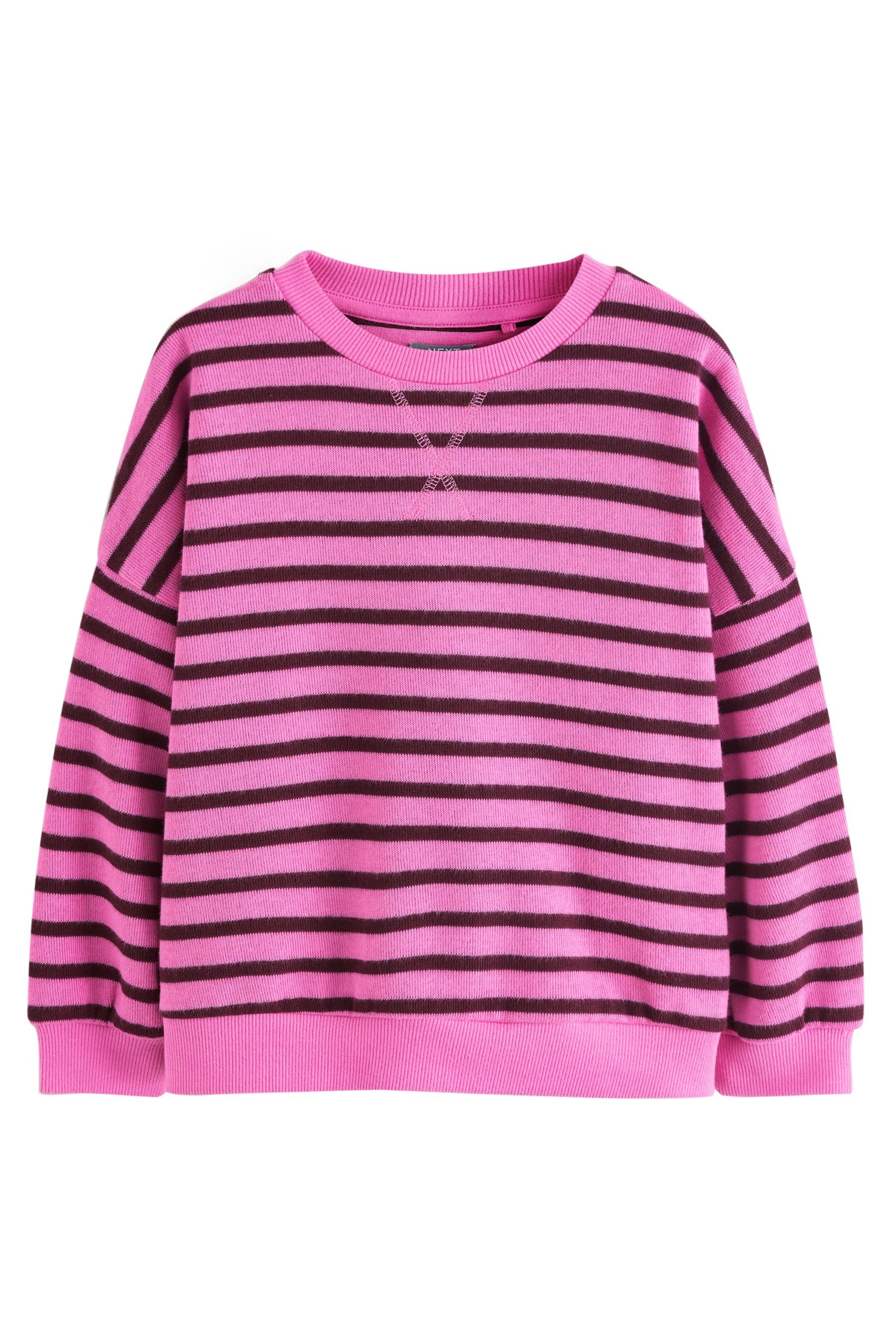 Next Sweater Geripptes, gemütliches Oversized Fit Sweatshirt (1-tlg)