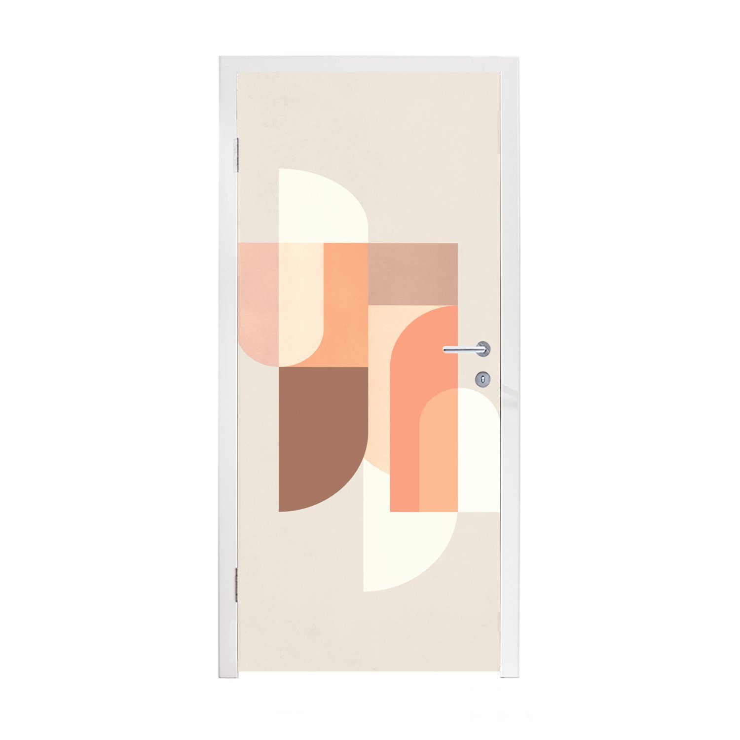 MuchoWow Türtapete Abstrakt - Kunst - Muster - Farben, Matt, bedruckt, (1 St), Fototapete für Tür, Türaufkleber, 75x205 cm