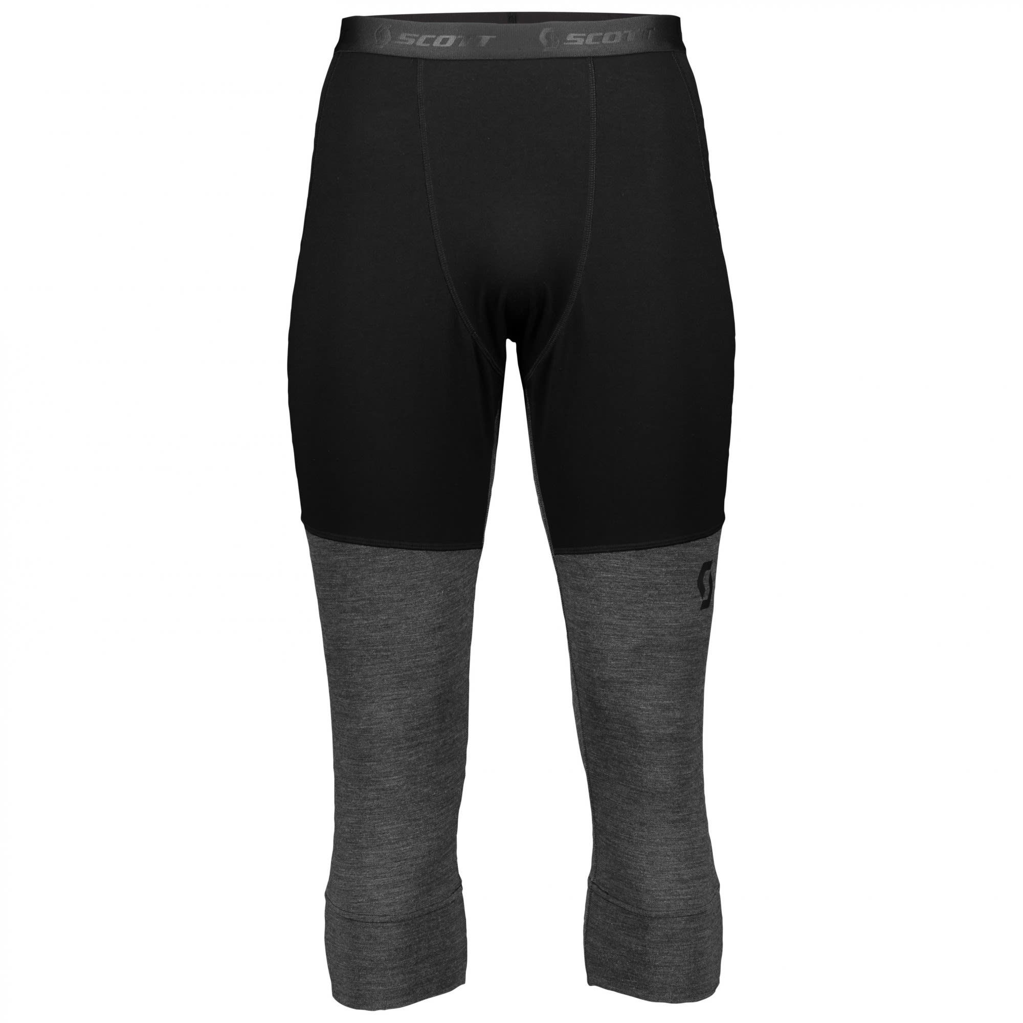 Melange Dark M Pants Scott - Scott Grey Black Unterhose Lange Defined Herren Merino Lange