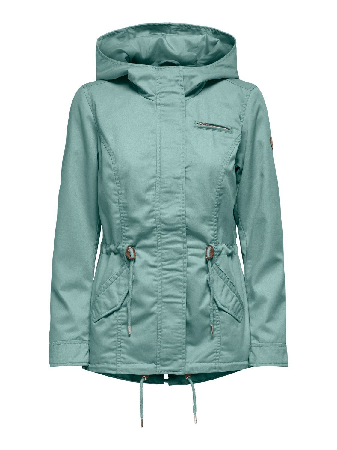 Übergangsjacke Softshelljacke Harbor Only Gray Damen Parka Jacke Lorca ONLY