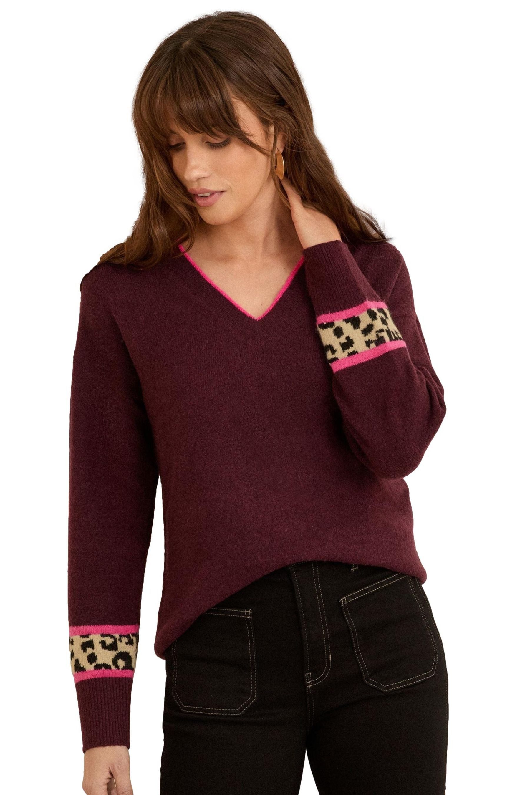 Love & Roses V-Ausschnitt-Pullover Love & Roses Strickpullover, Regular (1-tlg)