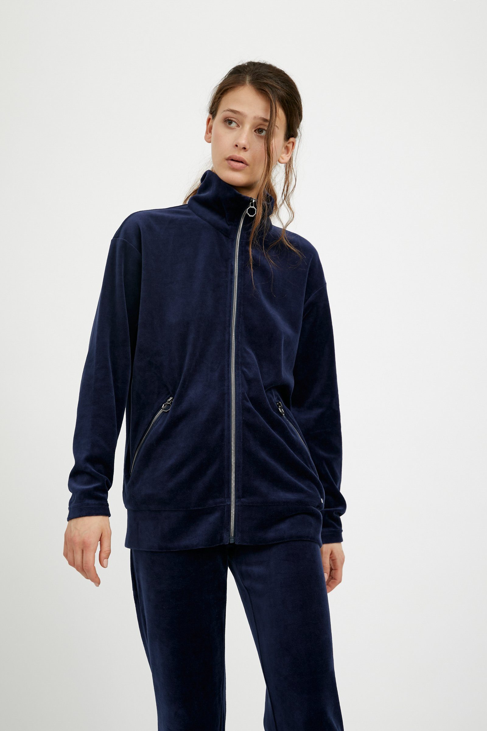 Finn Flare Sweatjacke mit durchgehendem Reißverschluss