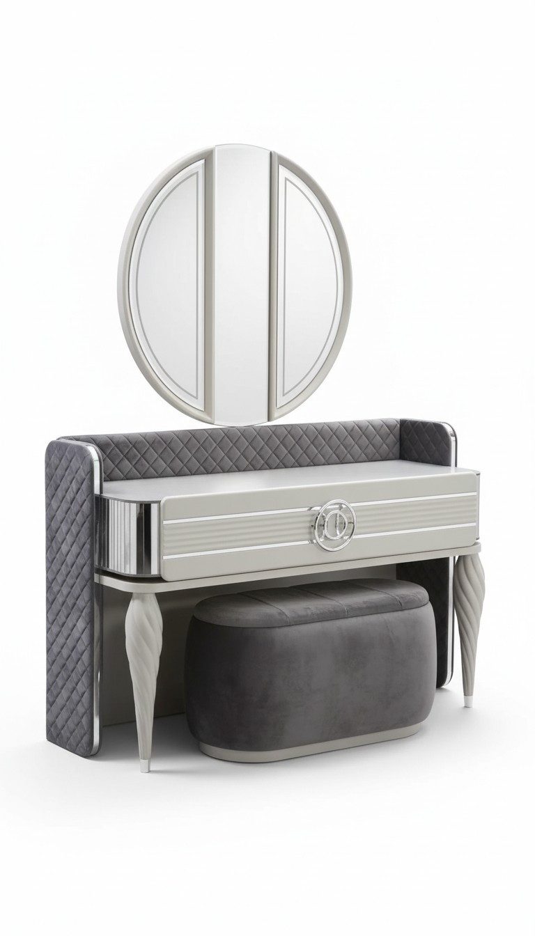 JVmoebel Schminktisch Schlafzimmer Schminktisch mit Spiegel Konsole Modern Design Sofort (2-St), Made in Europa