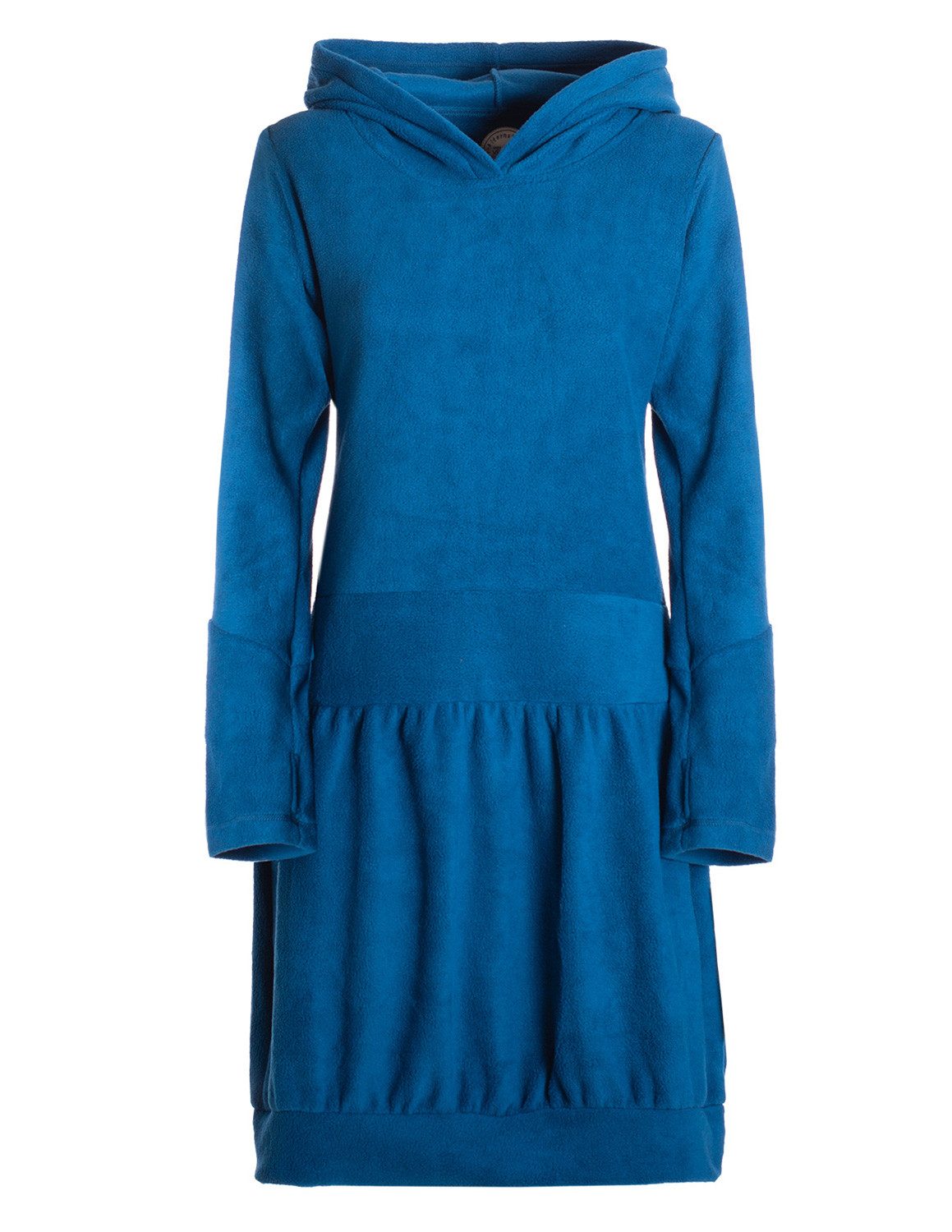 Ballonkleid Warmes Winterkleid aus Fleece mit Kapuze im Ballonstyle