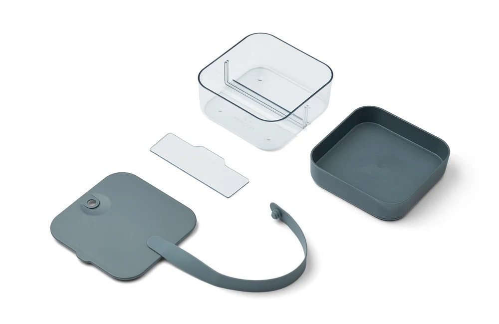 Liewood Lunchbox Liewood Bento Box, Lunchbox, Brotdosen - Amandine, Farbe:, Meeresblau / Walblau