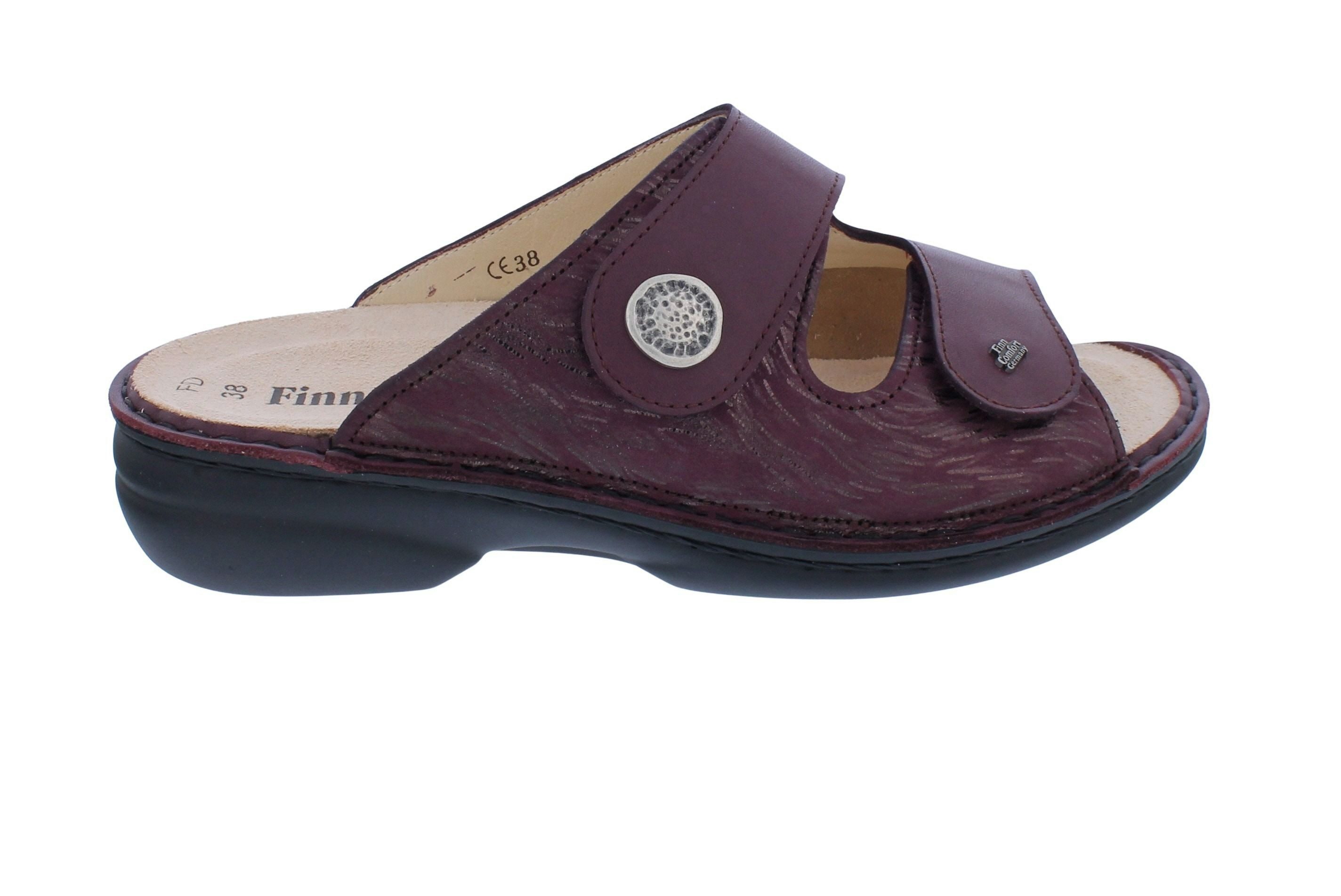 Finn Comfort Finn Comfort Pantolette Zeno 5003-903179, Glattleder mit Stretch im Ba Pantolette