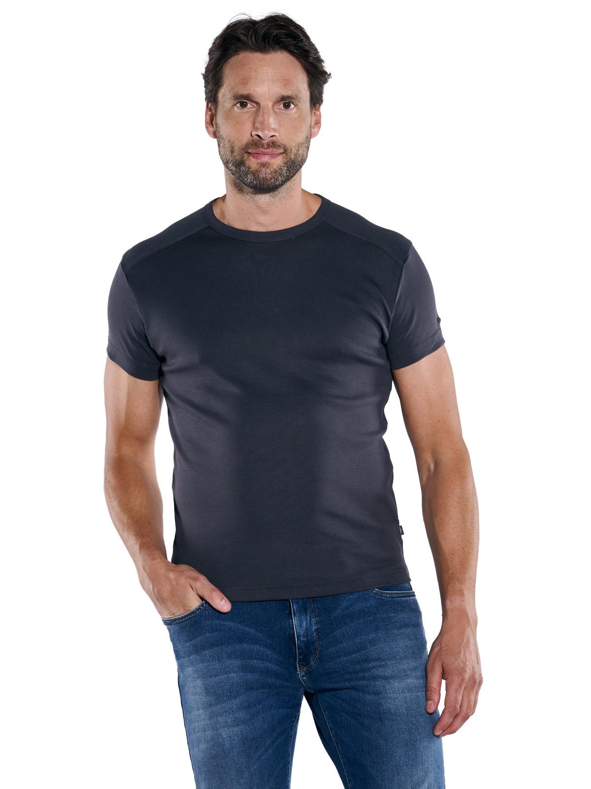 Engbers T-Shirt engbers Herren Basic-Shirt "My Favorite" organic, Saphirblau