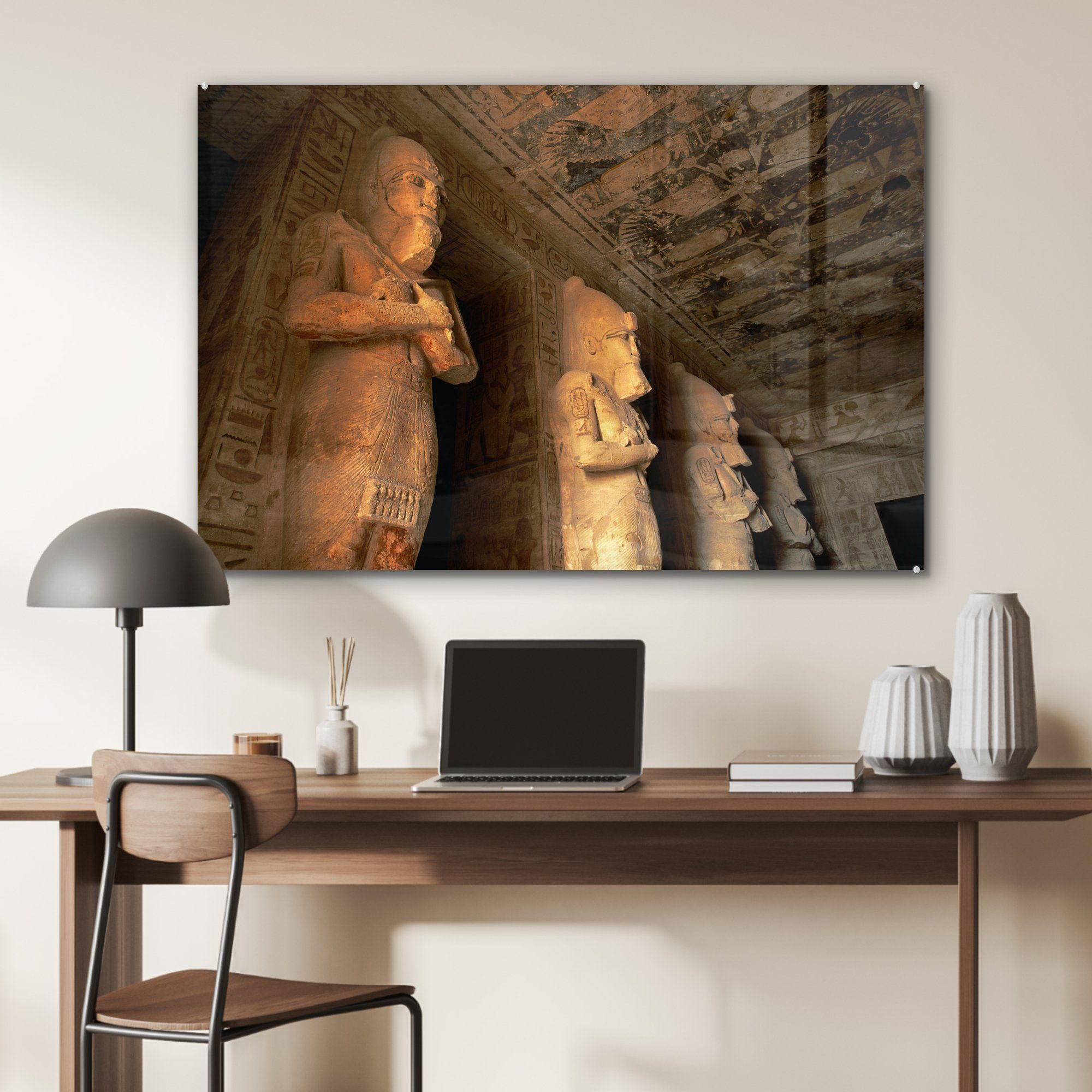 Wohnzimmer Acrylglasbilder Simbel-Tempels & Innere Ägypten, in Acrylglasbild Das Aboe (1 Schlafzimmer St), MuchoWow des
