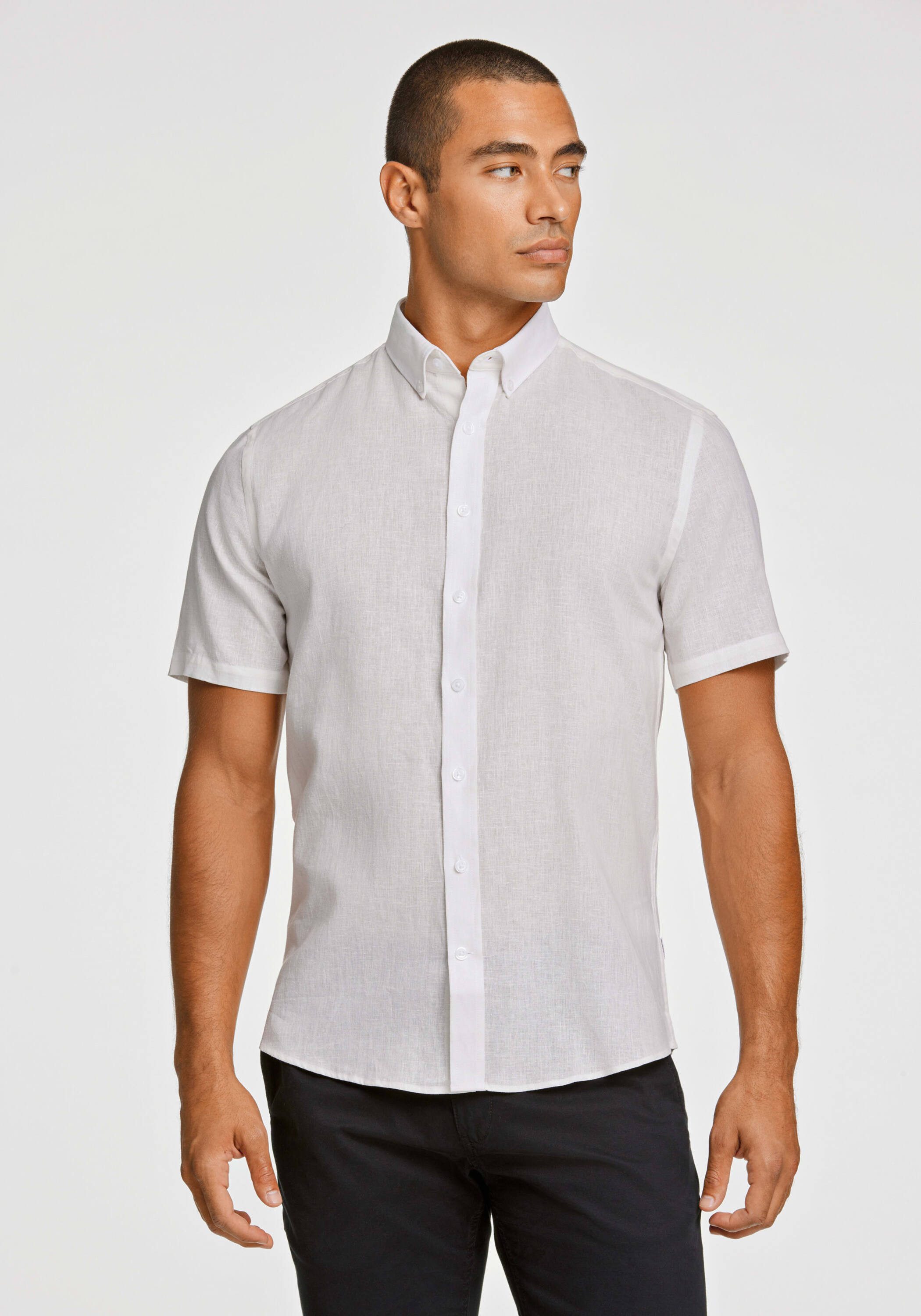 Leinenhemd Leinenhemd (Kurzarm) Slim Fit