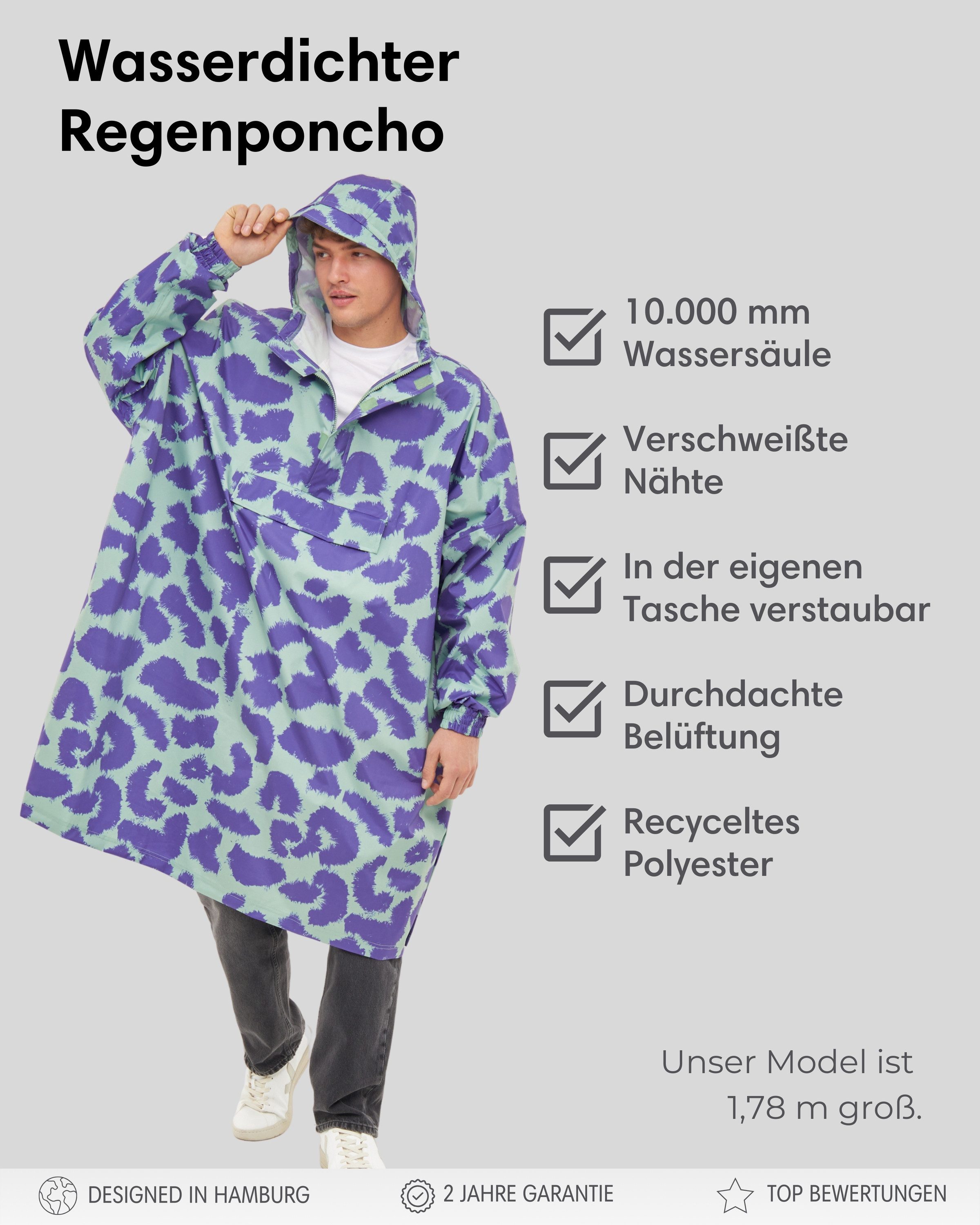 LARKSON Regenponcho Lykke Regenponcho, Wassersäule 10.000 günstig online kaufen
