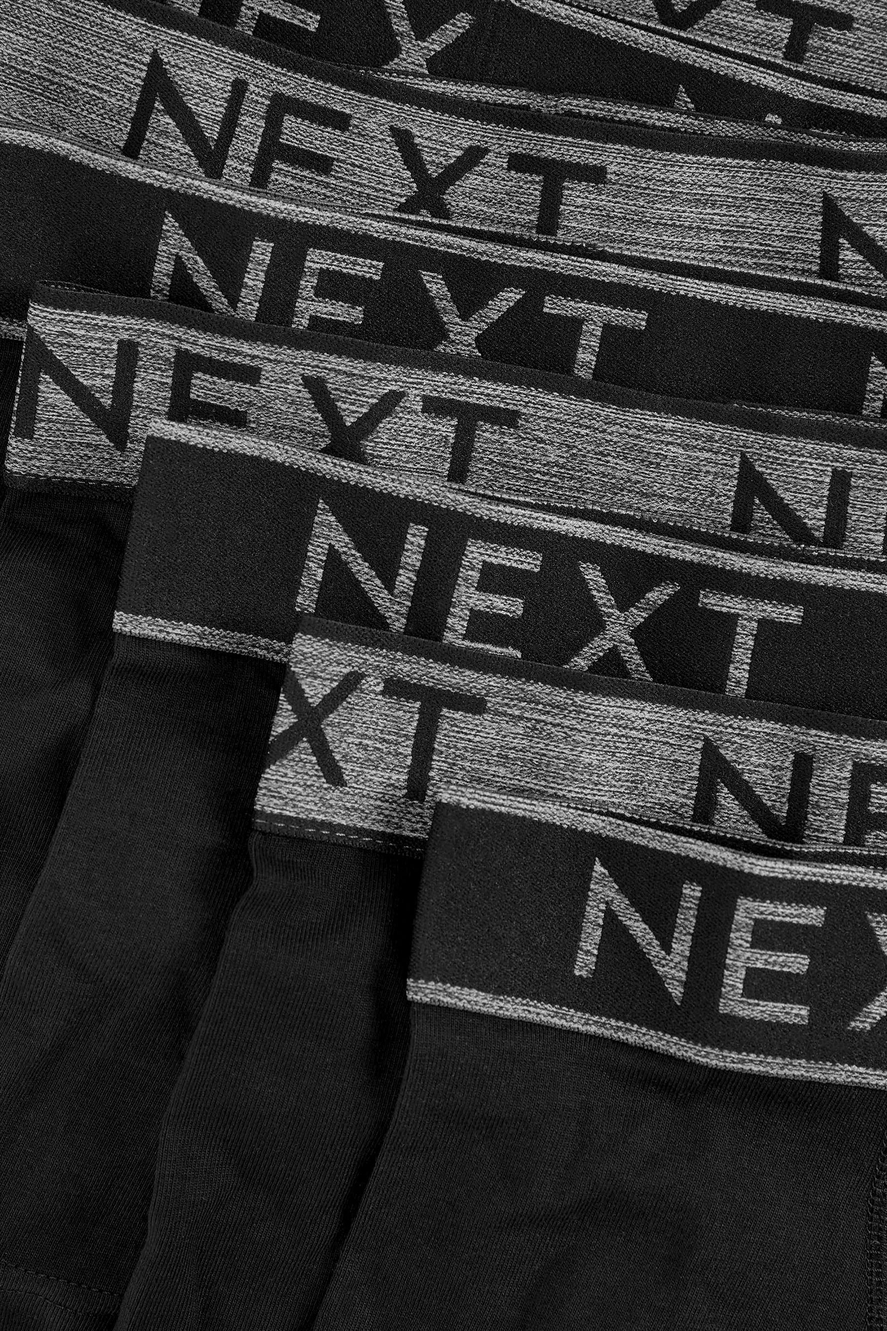 Next Trunk Unterhosen im Black/Grey (10-St) 10er-Pack Waistband