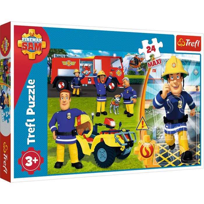 Trefl Puzzle Feuerwehrmann Sam Mutiger Sam 24 Teile Maxi Puzzle 24 Puzzleteile
