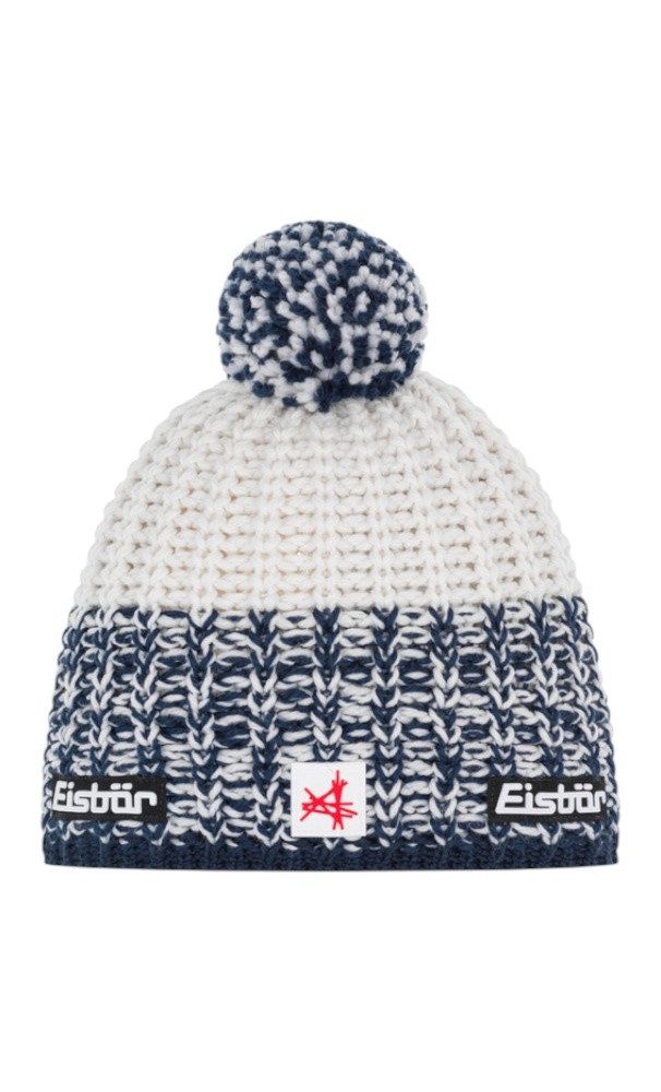 Eisbär Bommelmütze Mütze (Pompon) Refocus SA - Merinomix - kobaltblau/weiss günstig online kaufen