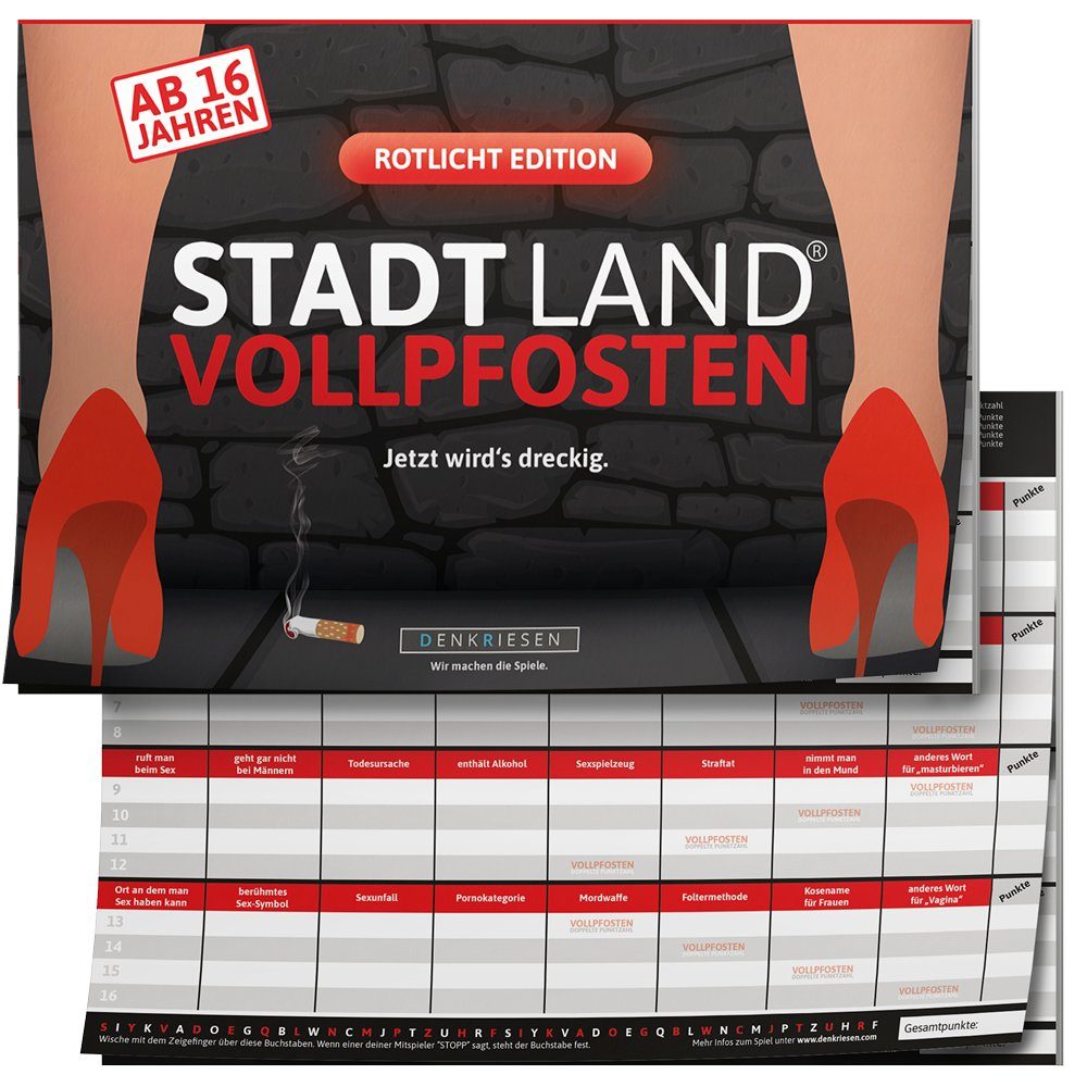 Denkriesen Spiel, STADT - Rotlicht Jahren LAND ab 16 Edition, VOLLPFOSTEN