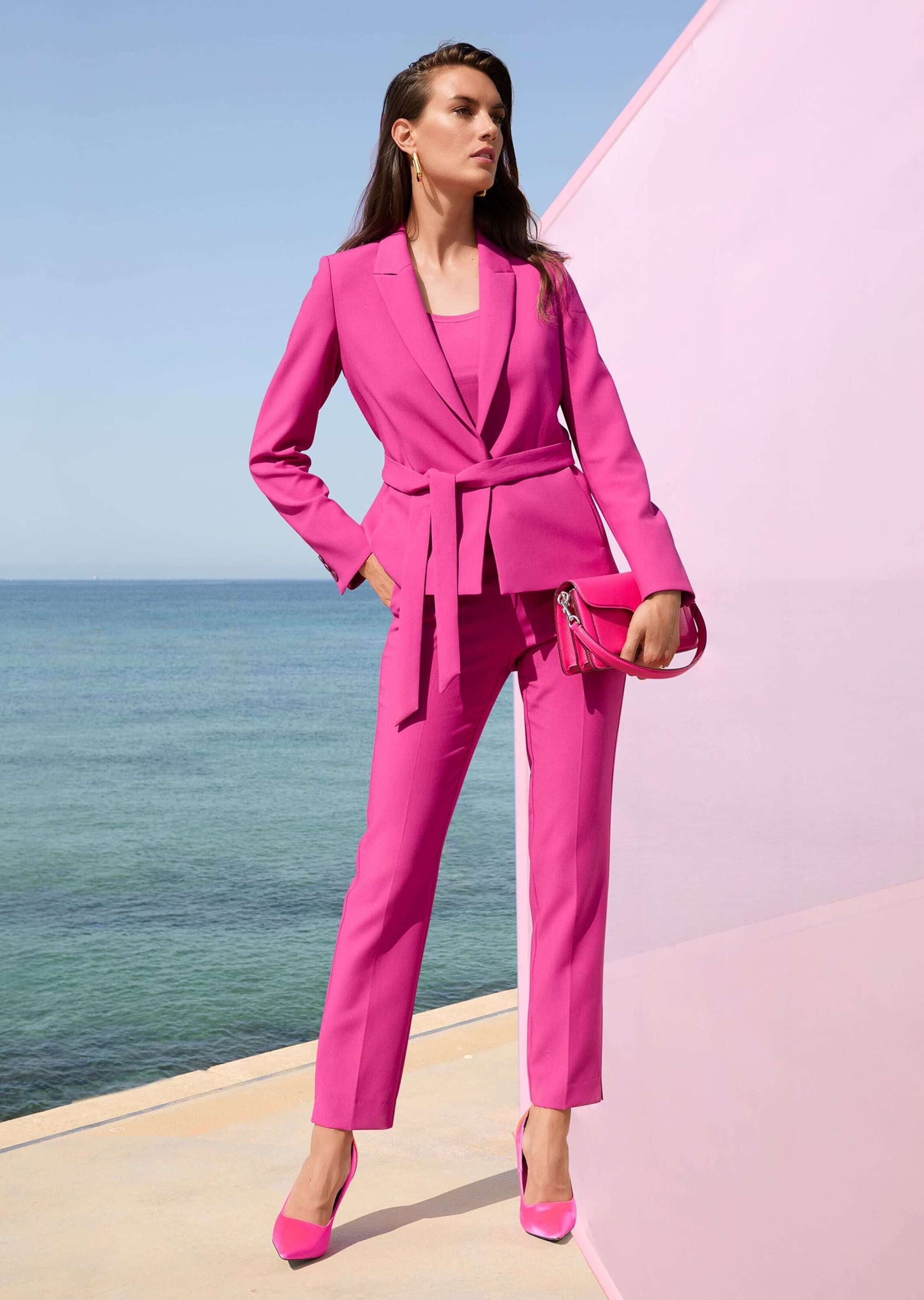 Kurzblazer Blazer mit Taillenband