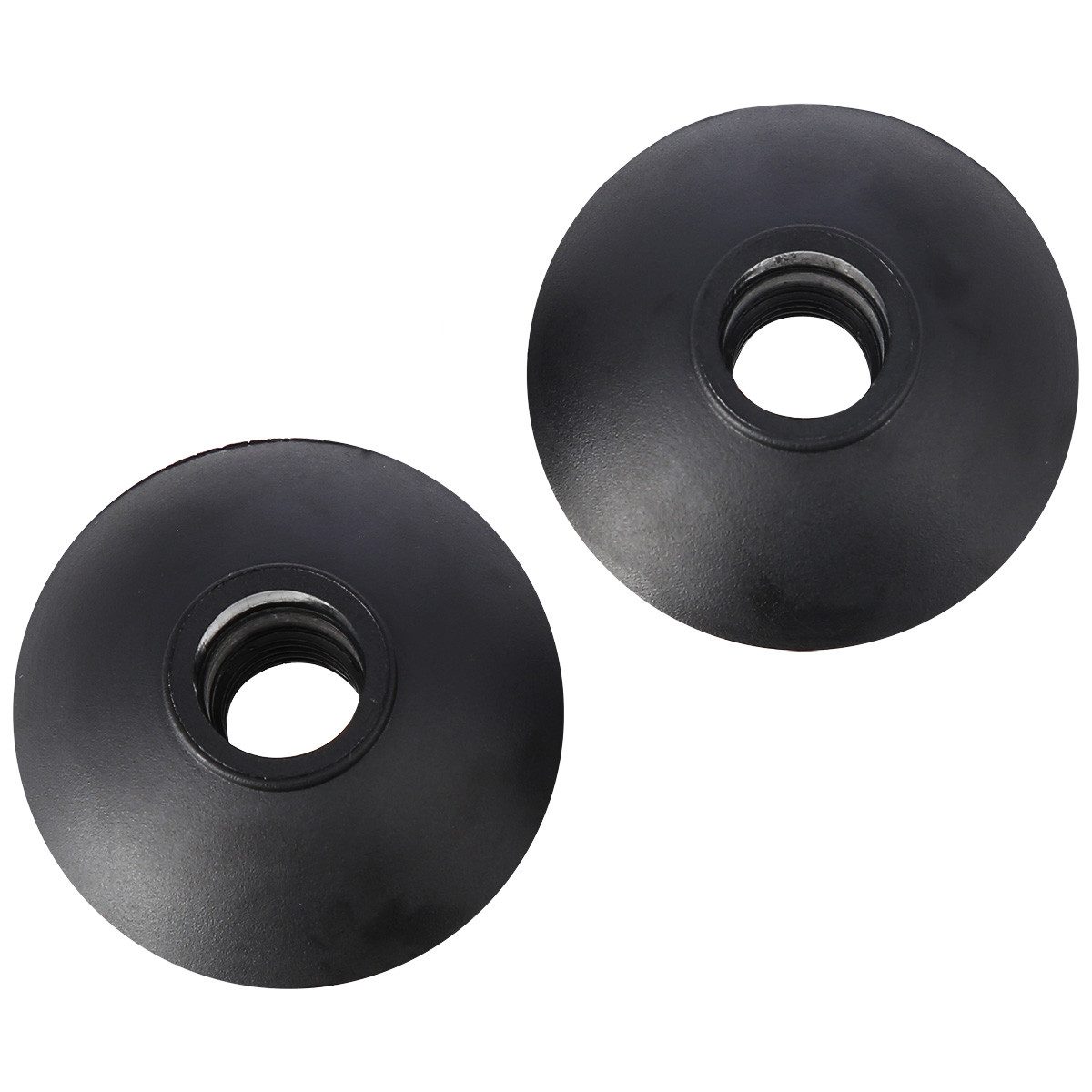 Nils Trainingshilfe Trekkingteller Wanderstockteller Geländeteller, Ø 50 mm Teller, 14 mm Öffnung, PP/TPR, 2er-Set