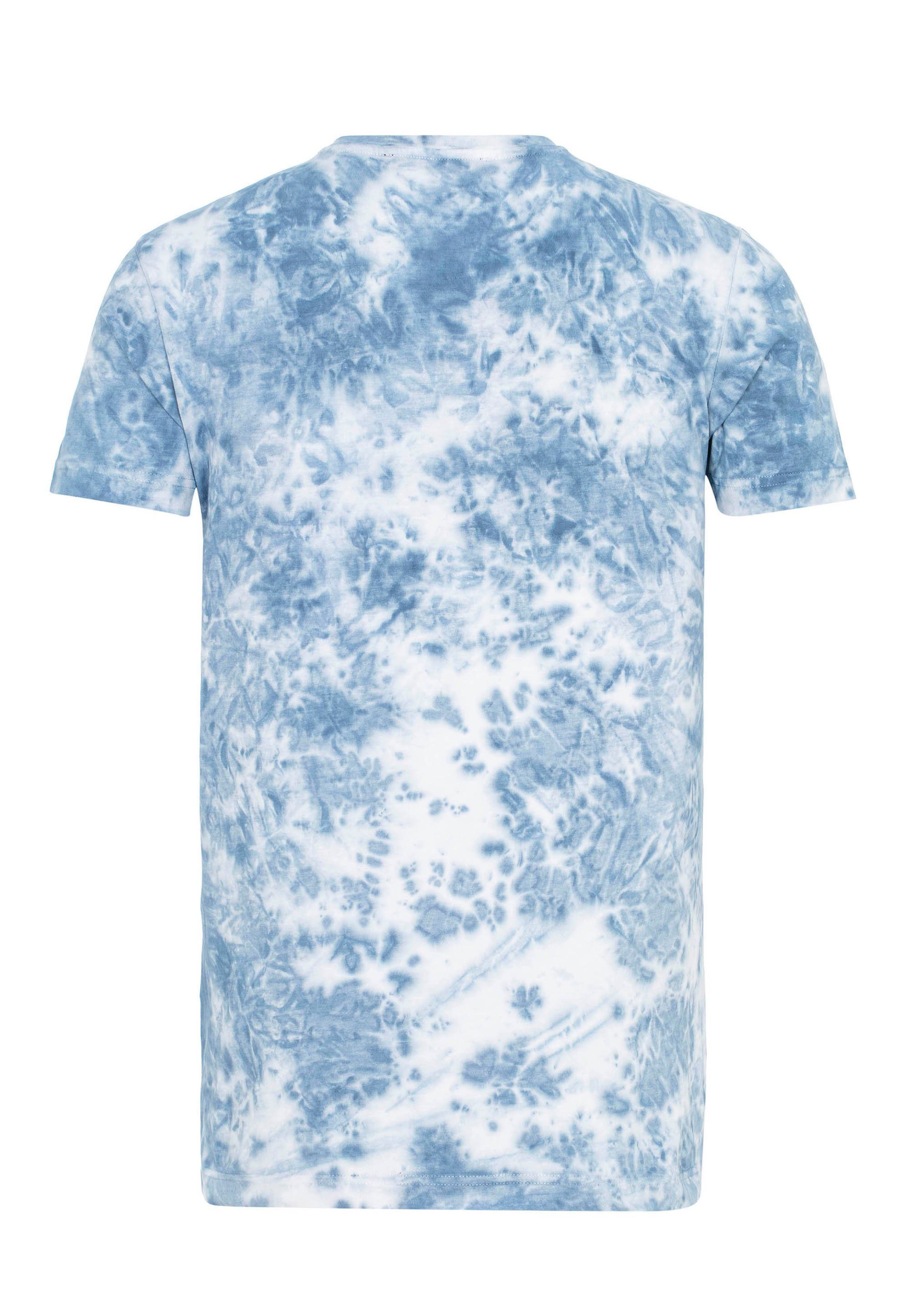 mit & coolem Cipo T-Shirt Aufdruck Baxx blau CT629