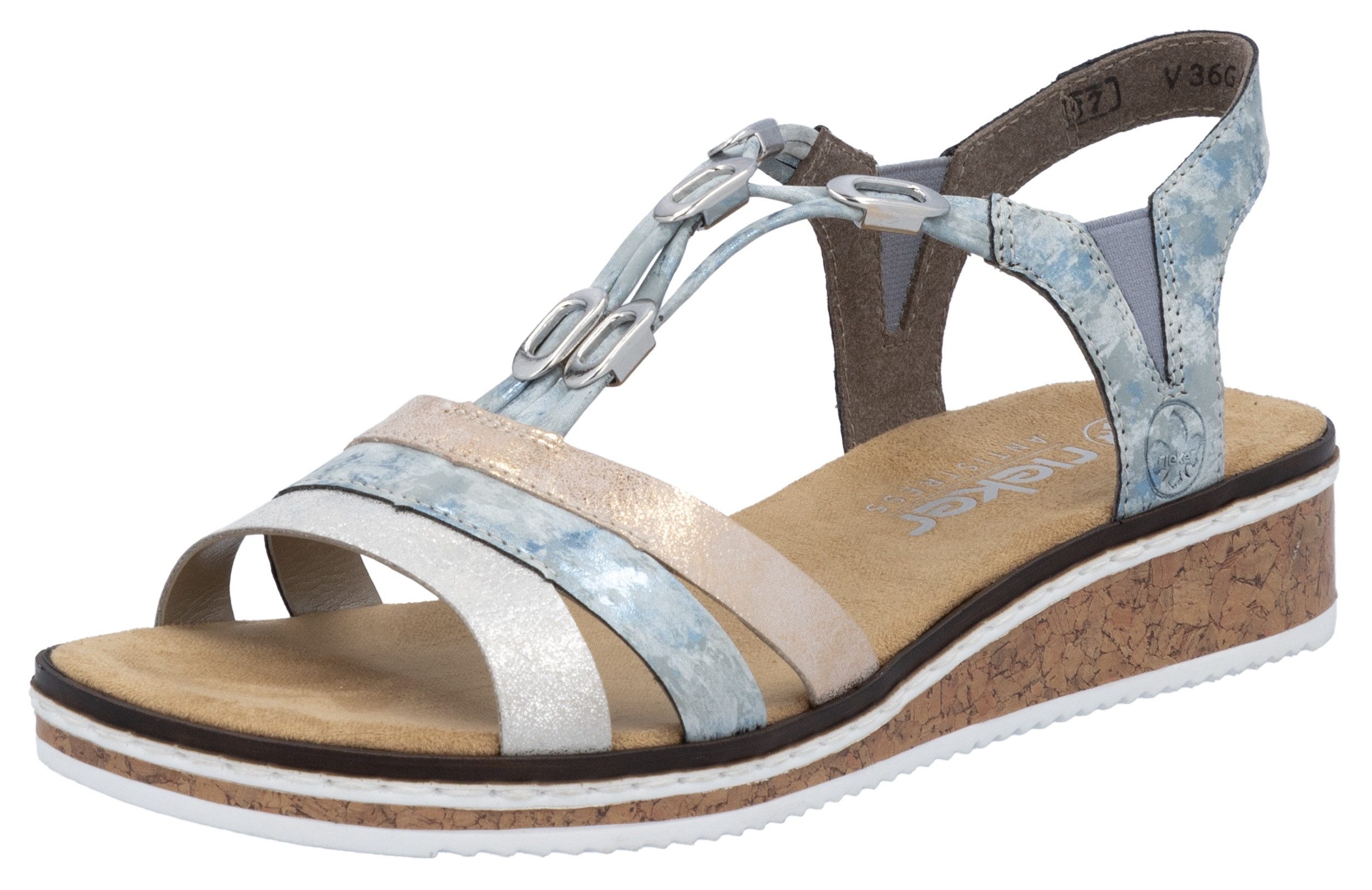 Rieker Riemchensandale, Sommerschuh, Sandalette, Keilabsatz, mit günstig online kaufen