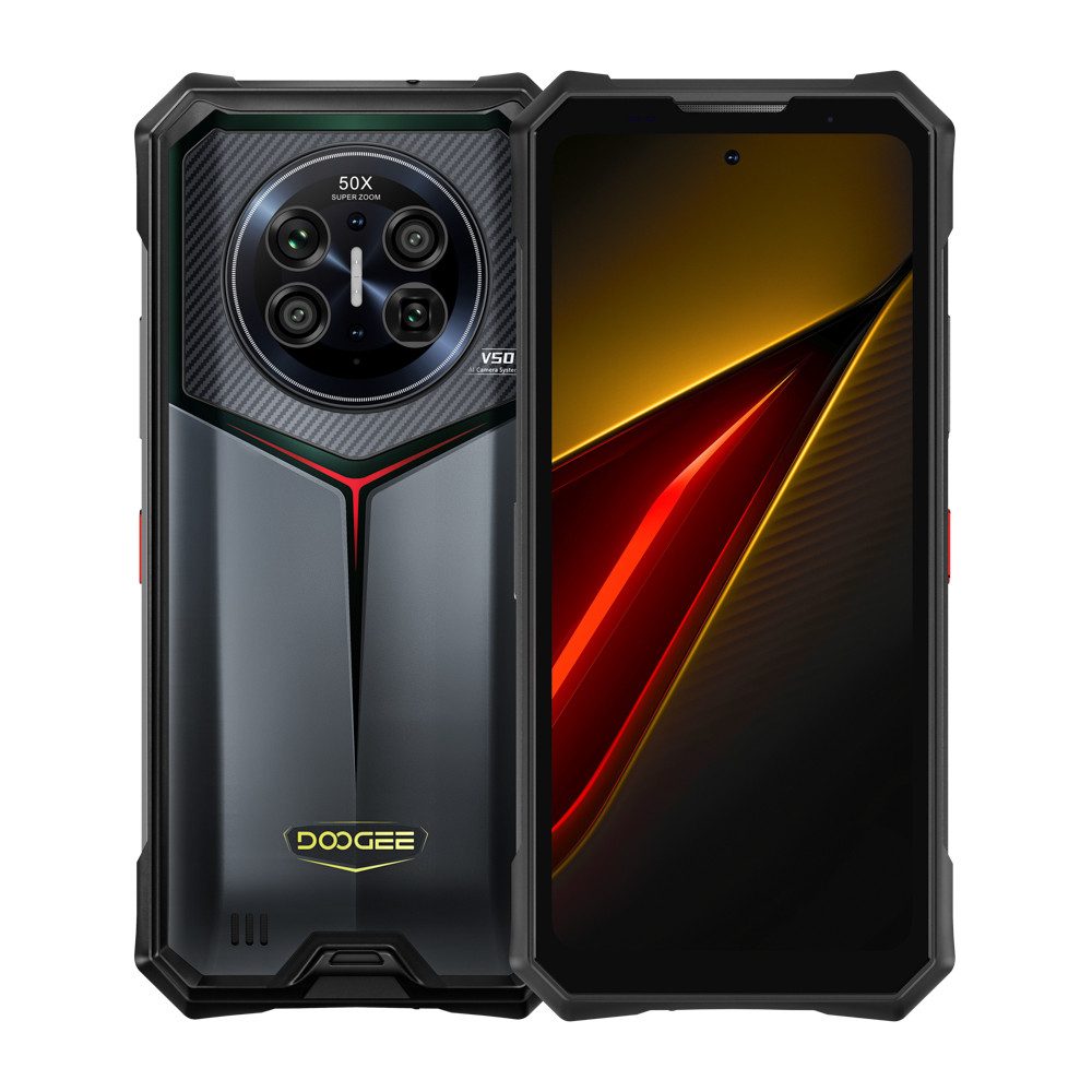DOOGEE 2026 Smartphone Outdoor Handy DOOGEE V50 16/512GB Android16 oukitel Smartphone (6,78 Zoll FHD+ 120Hz, 11000mAh, 66W, 200MP Quad-Kamera, Android 16)