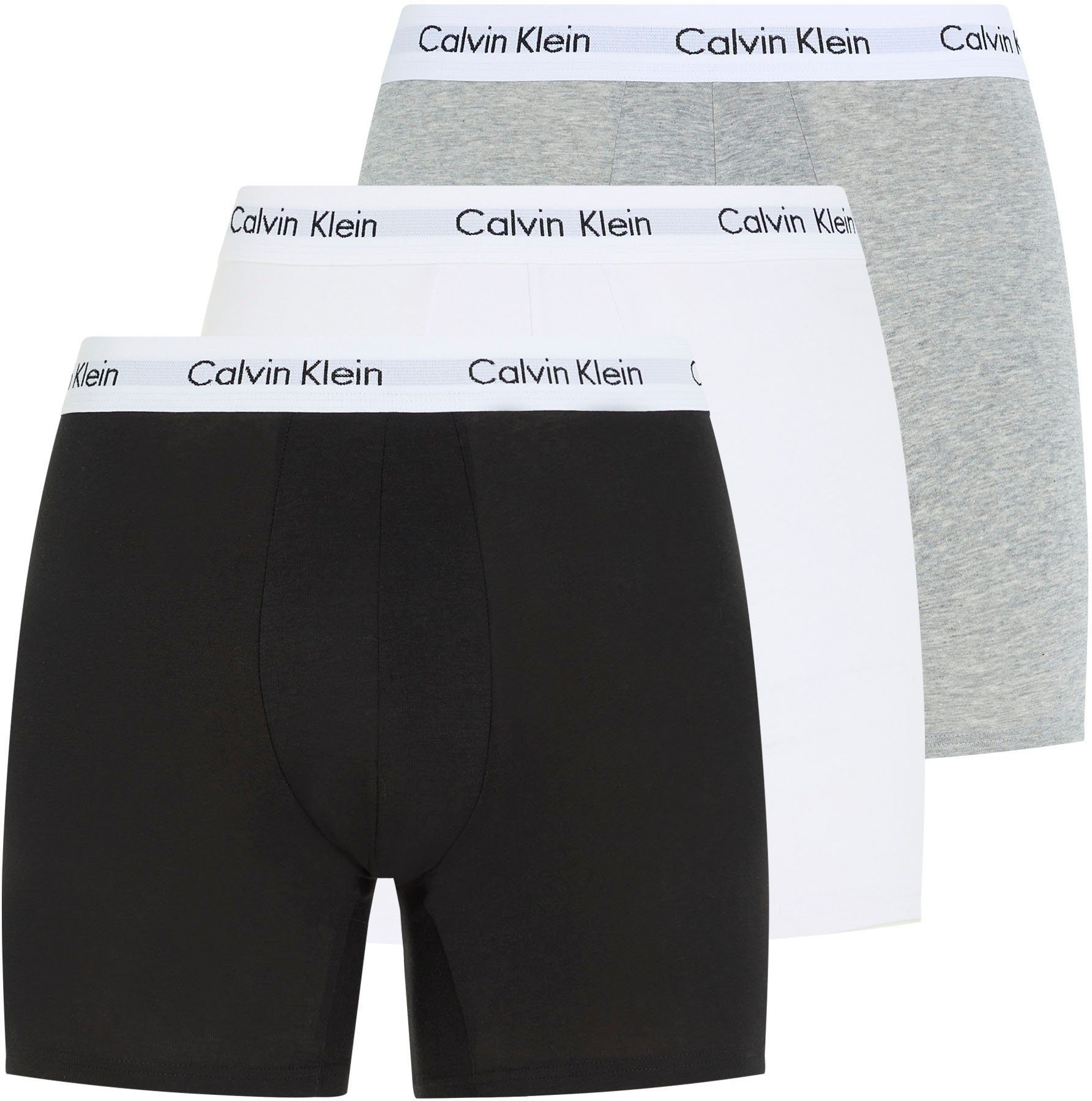 Calvin Klein 3-er Set Boxer Briefs Grau, Schwarz und Weiß günstig online kaufen