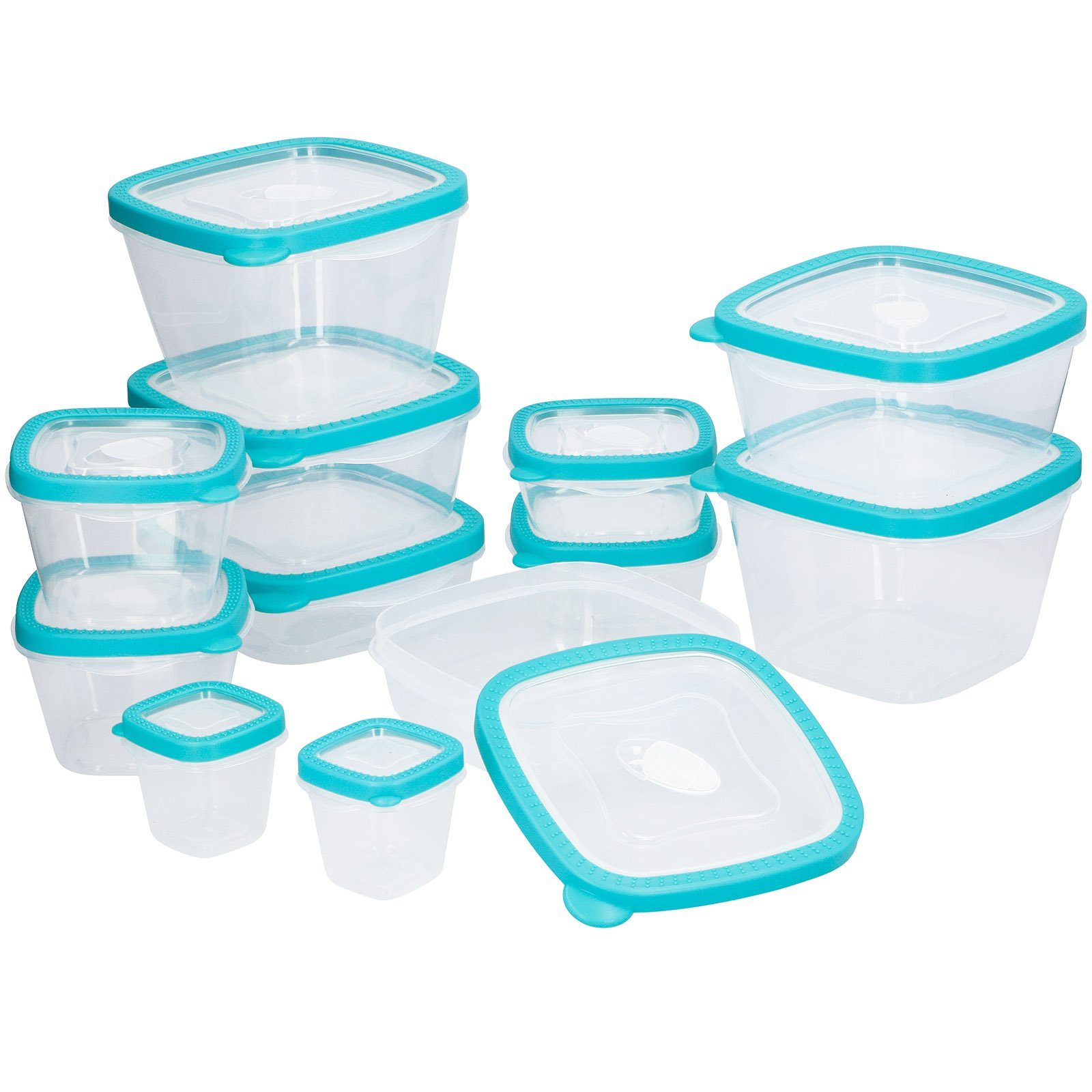 Deuba Frischhaltedose, (24-tlg), mit Deckel Ventil BPA-Frei Küche Vorratsdosen Spülmaschinen- &